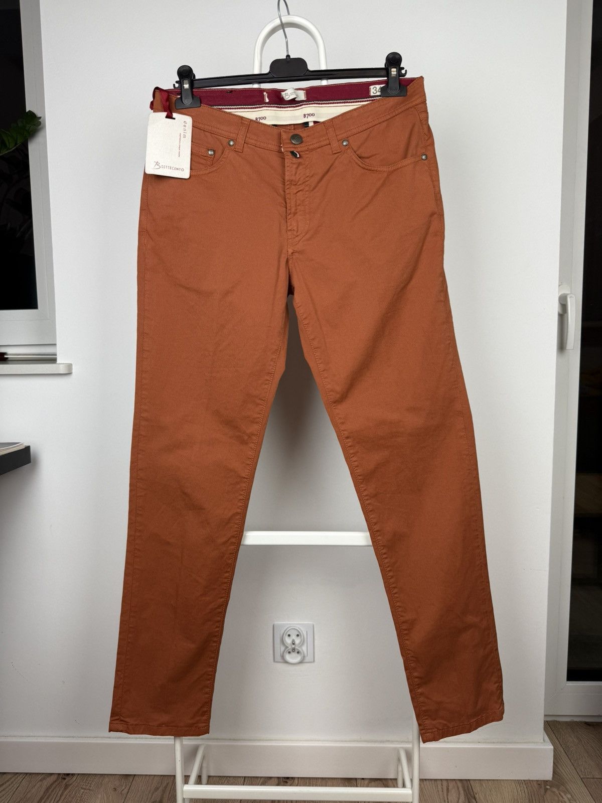 Other New Settecento B700 Ricamo Chino Pant Size US 34 / EU 50 - 1 Thumbnail