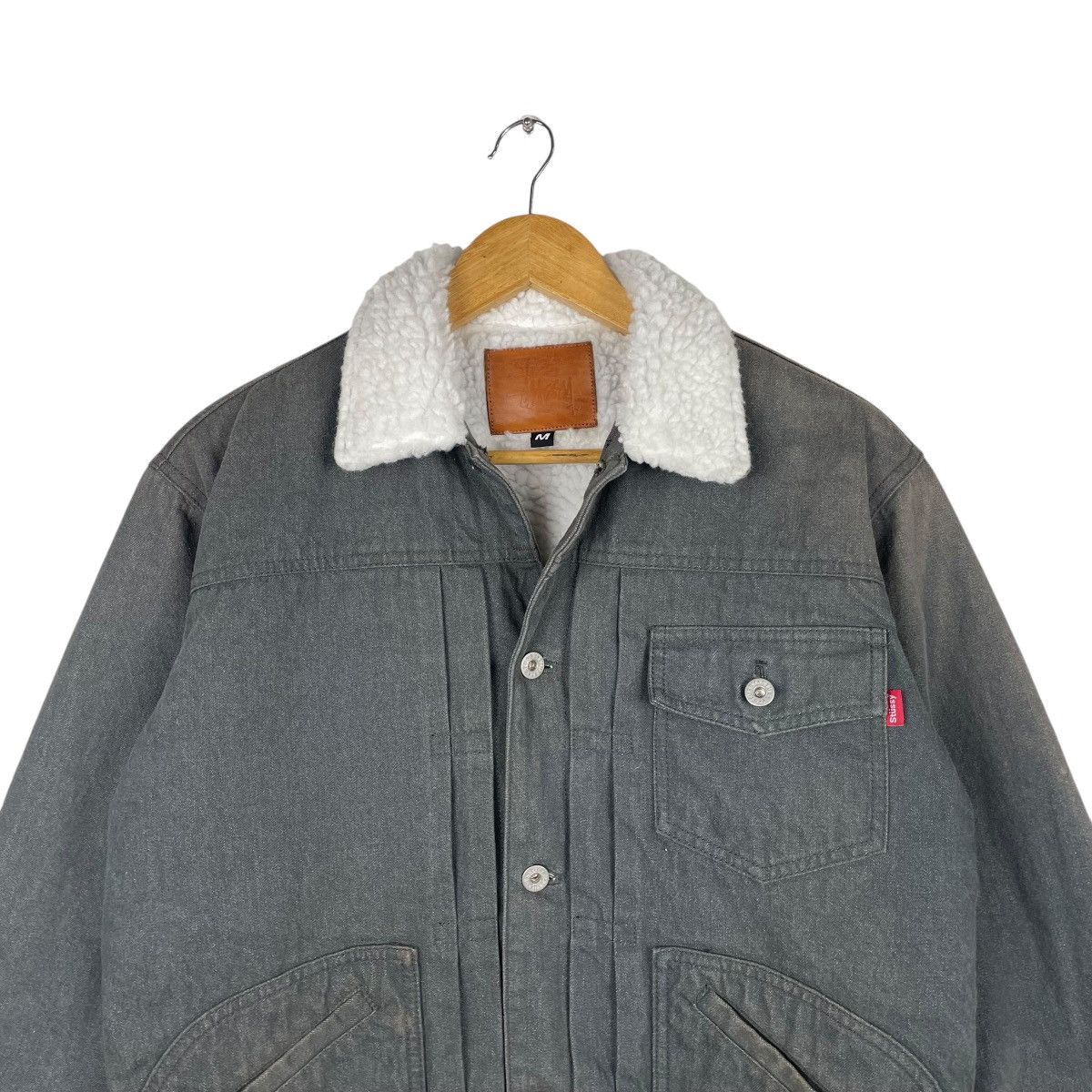 💥 STUSSY TRUCKER TYPE 2 SHERPA JACKET