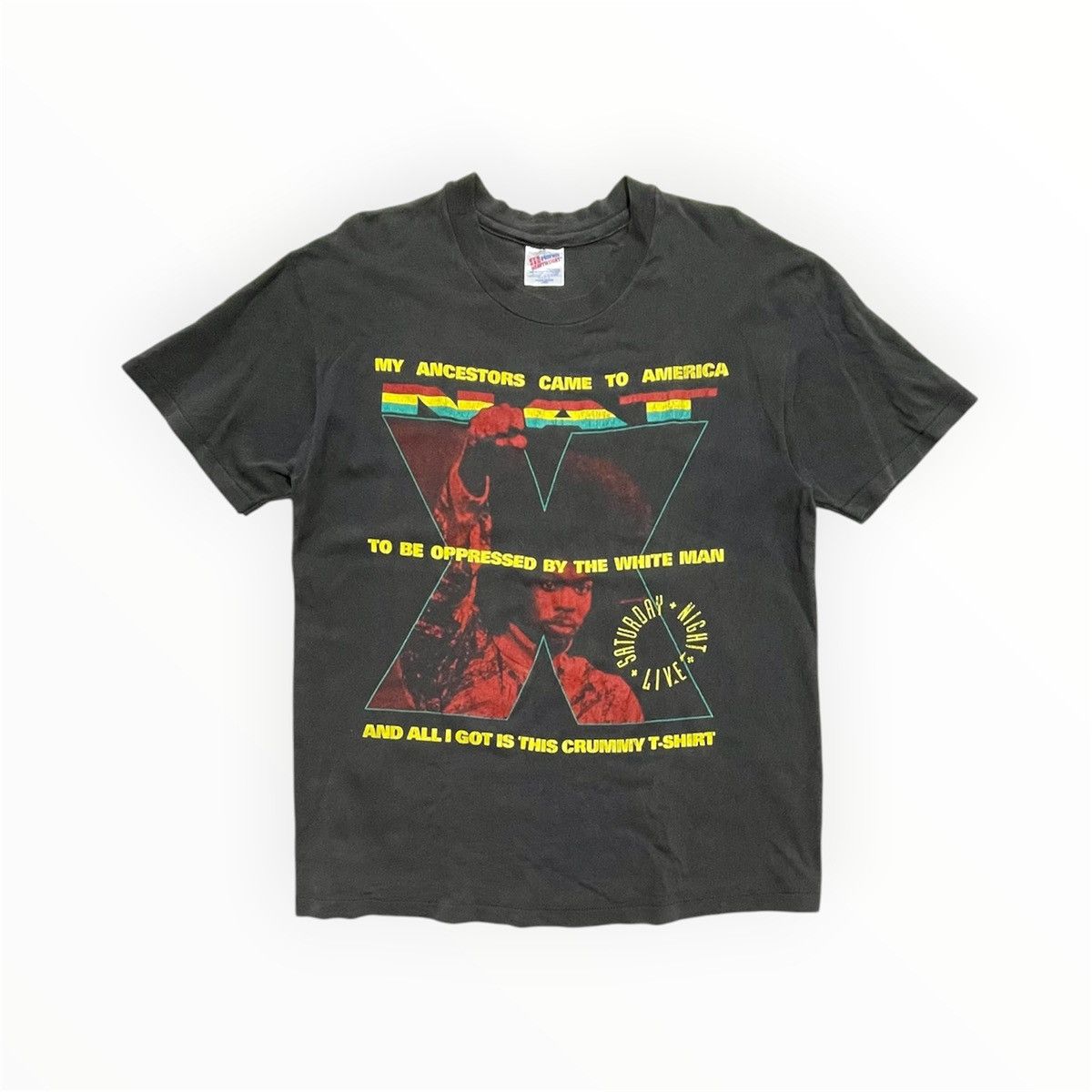 Vintage Vintage 90s Archaic Smile Jesus Christ T-Shirt Rare Medium 