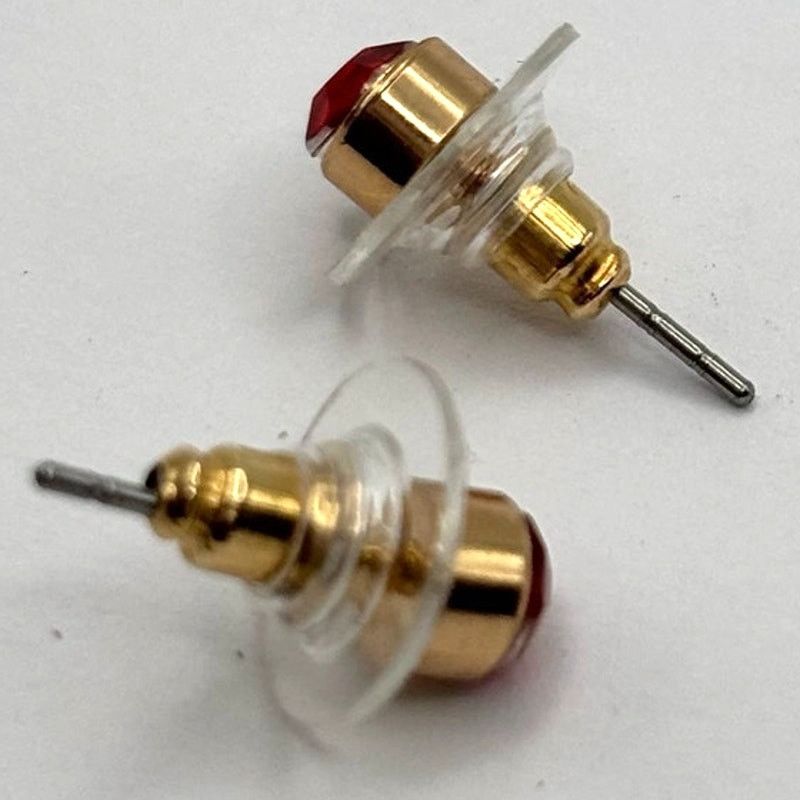 Other Gold & Red Crystal Earrings Size ONE SIZE - 5 Thumbnail