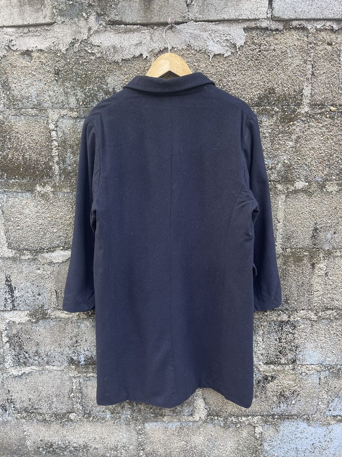 Jil Sander Jil Sander Navy Wool Coat Timeless Minimalist Design Size 40 Size US M / EU 48-50 / 2 - 2 Thumbnail