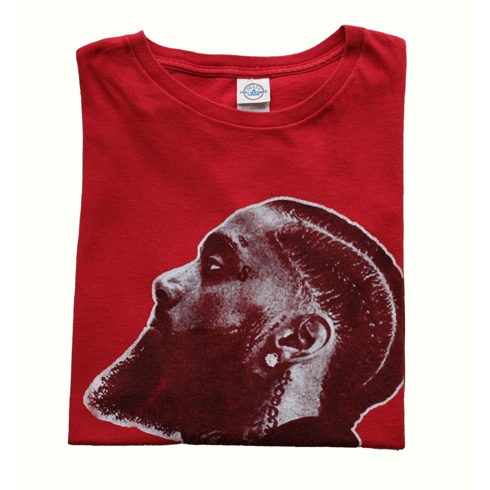 Delta VINTAGE NIPSEY HUSTLE RAP HIP HOP VTG TOUR CONCERT DELTA PRO WEIGHT T SHIRT XXL Red Crew Neck Short Sleeve Men T-Shirt 90s Hip Hop Retro Graphic Print Size US XXL / EU 58 / 5 - 2 Thumbnail