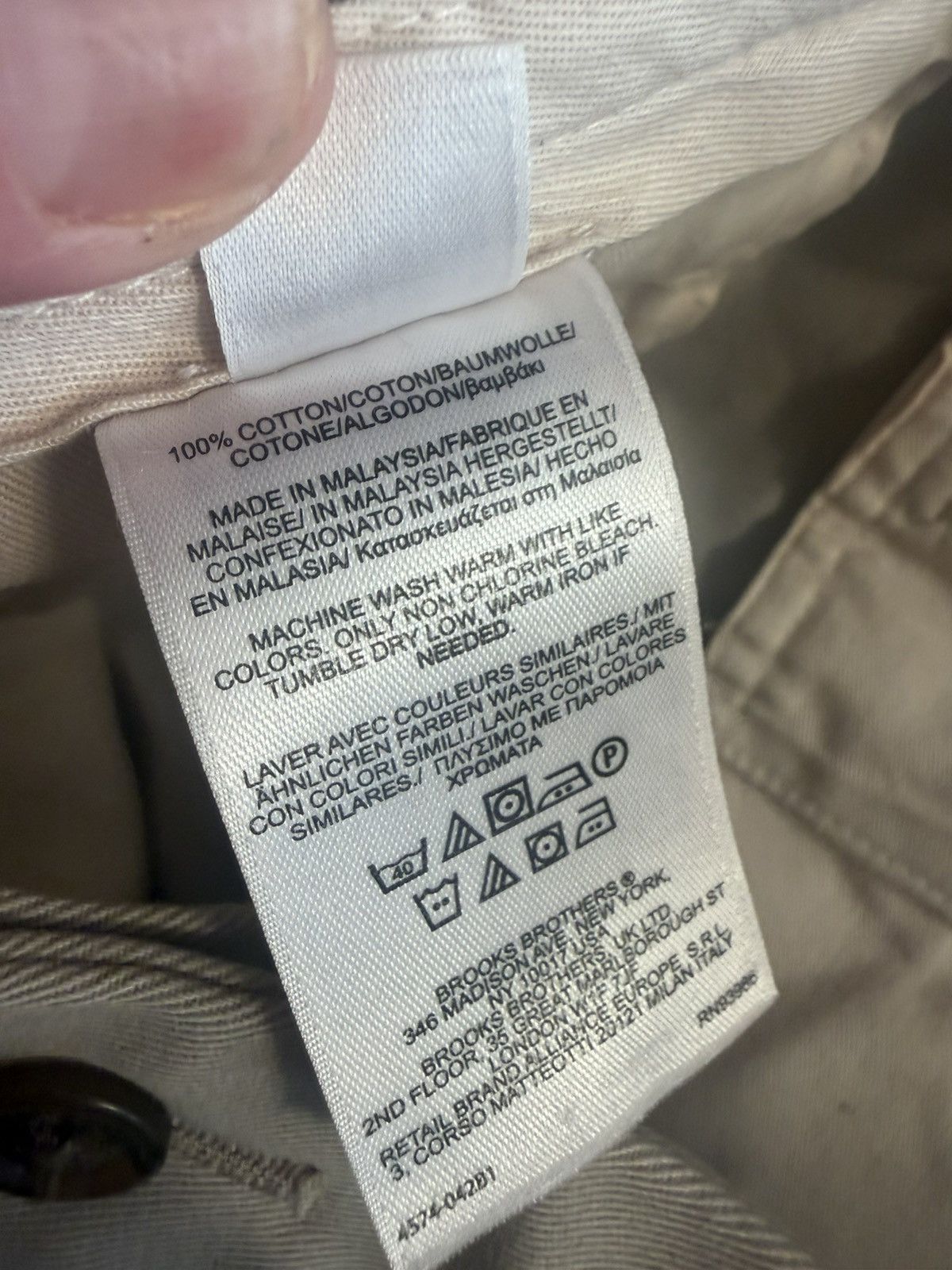 Brooks Brothers Brooks Brothers Advantage Chino Elliot cuffed pants 37/32 Size US 37 - 6 Thumbnail