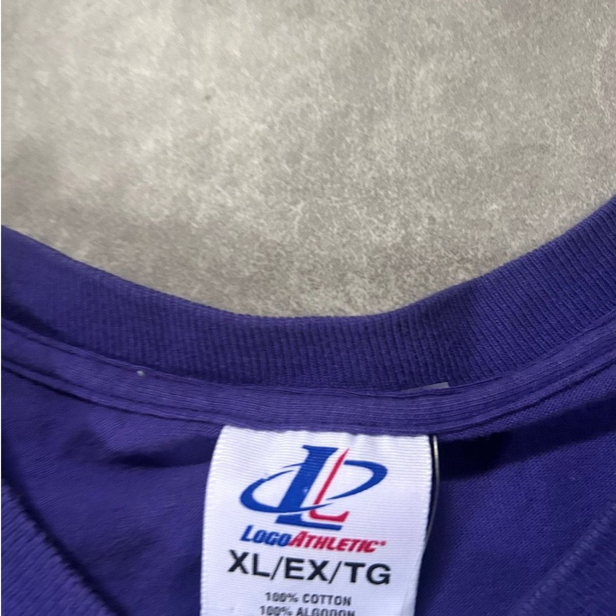 Logo Athletic 90s Vintage Minnesota Vikings Logo Athletic Purple Shirt XL Size US XL / EU 56 / 4 - 4 Thumbnail