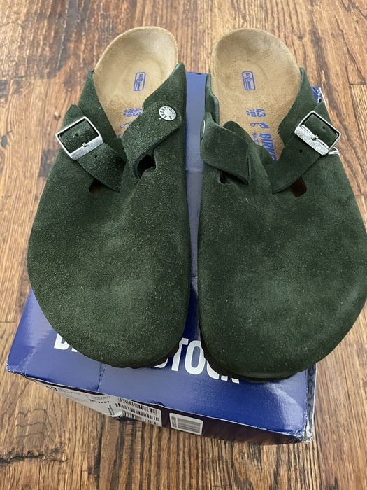 Birkenstock Boston Mountain View Green