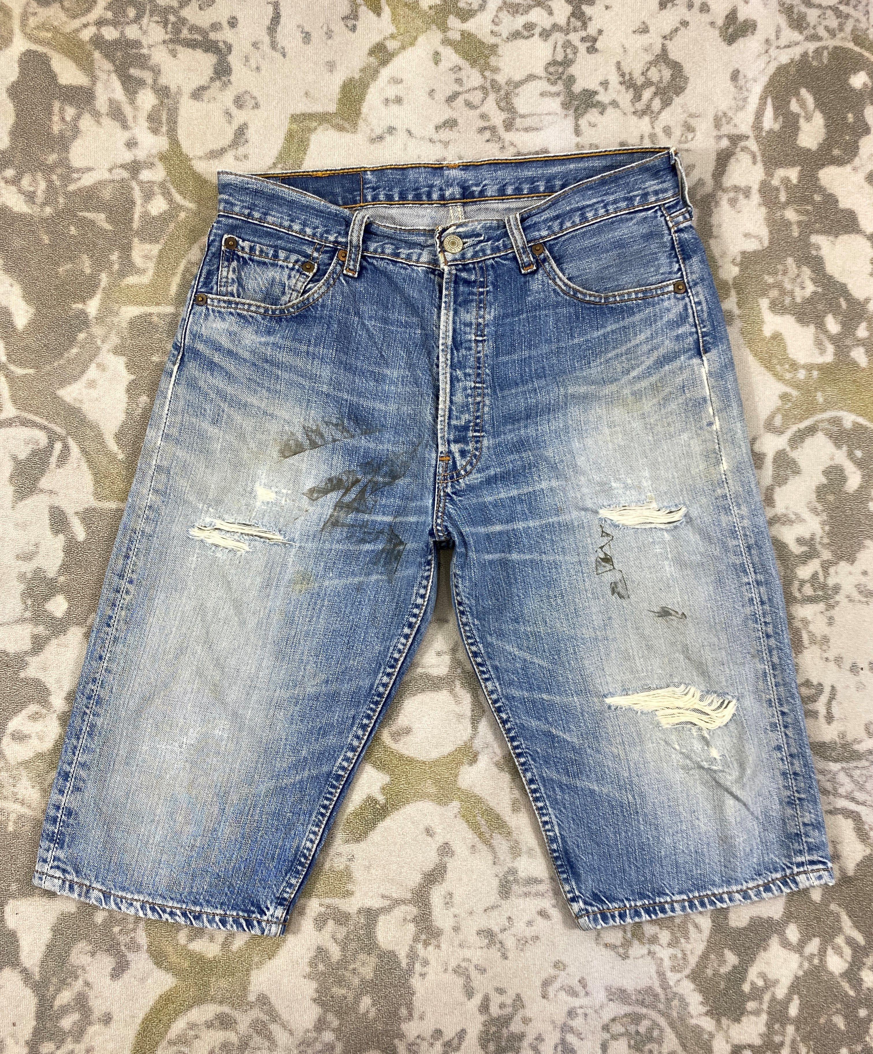 Levi's Vintage Levis 501 hysteric style Jeans 31x14 - JN3036 Size US 31 - 1 Thumbnail
