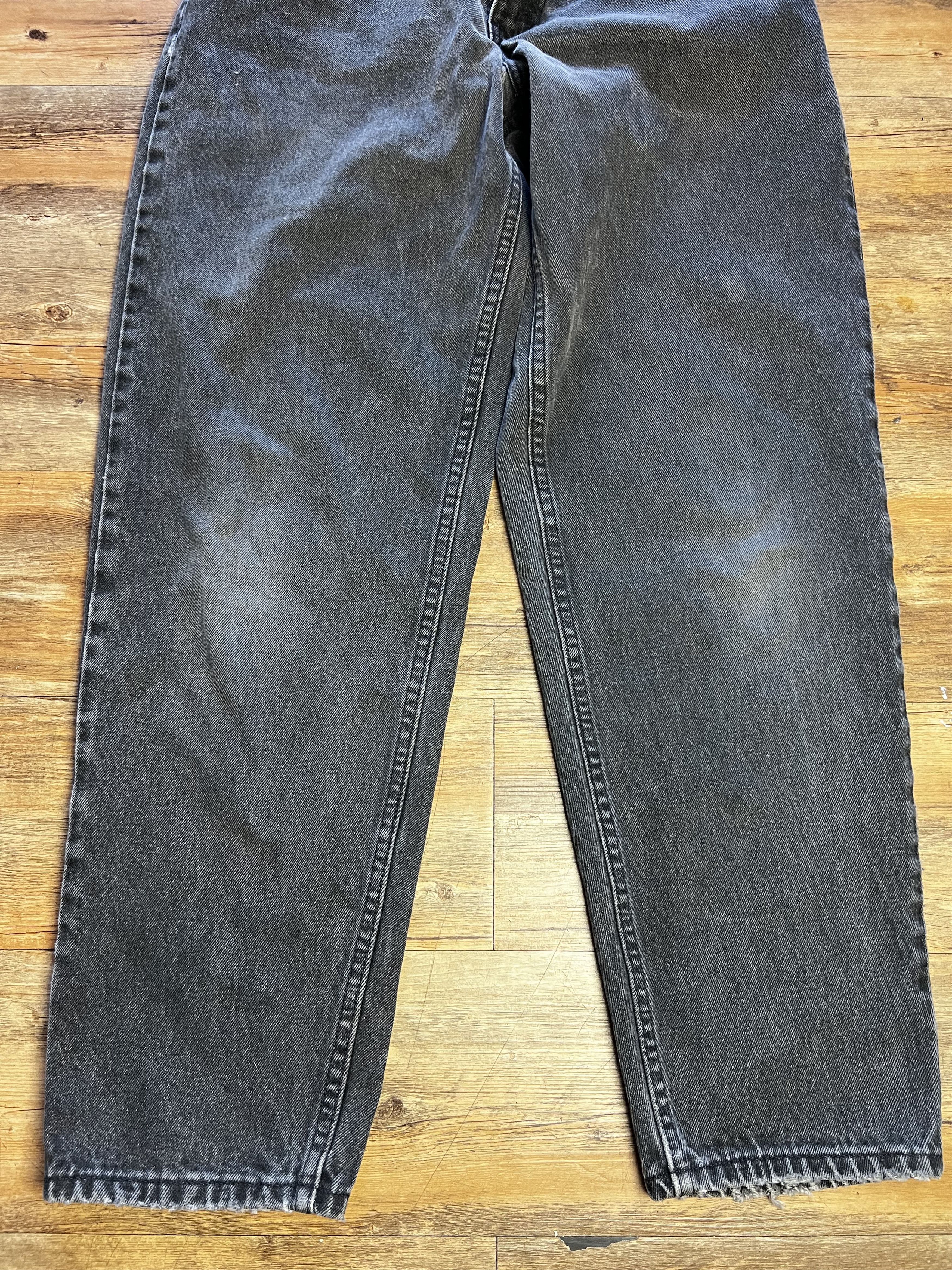 Levi's Vintage 560 Black Levi's Loose Fit Tapered Leg Denim Jeans Size US 30 / EU 46 - 4 Thumbnail