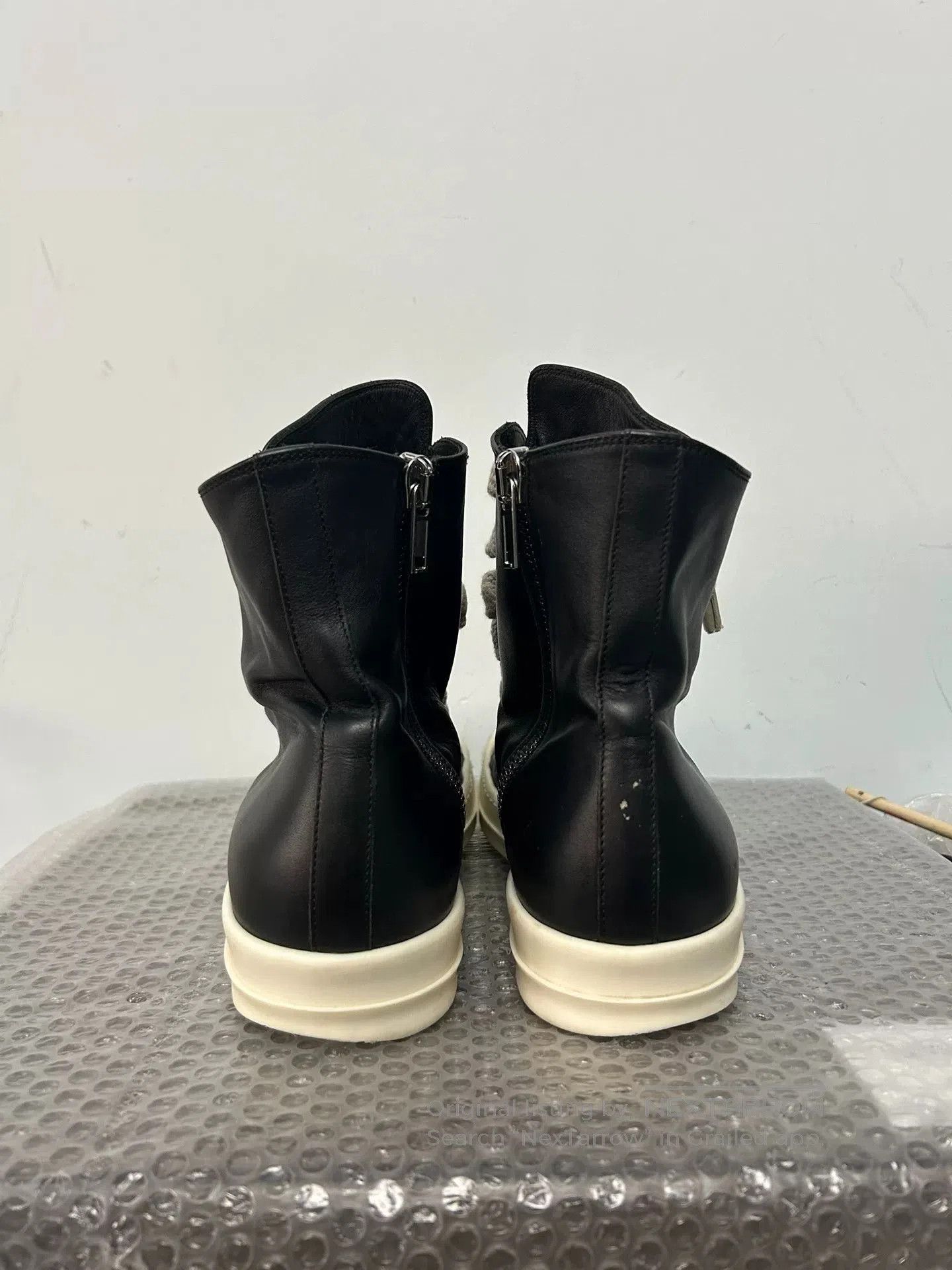 Rick Owens Rick Owens Leather High-top Sneakers. Size US 10 / EU 43 - 4 Thumbnail
