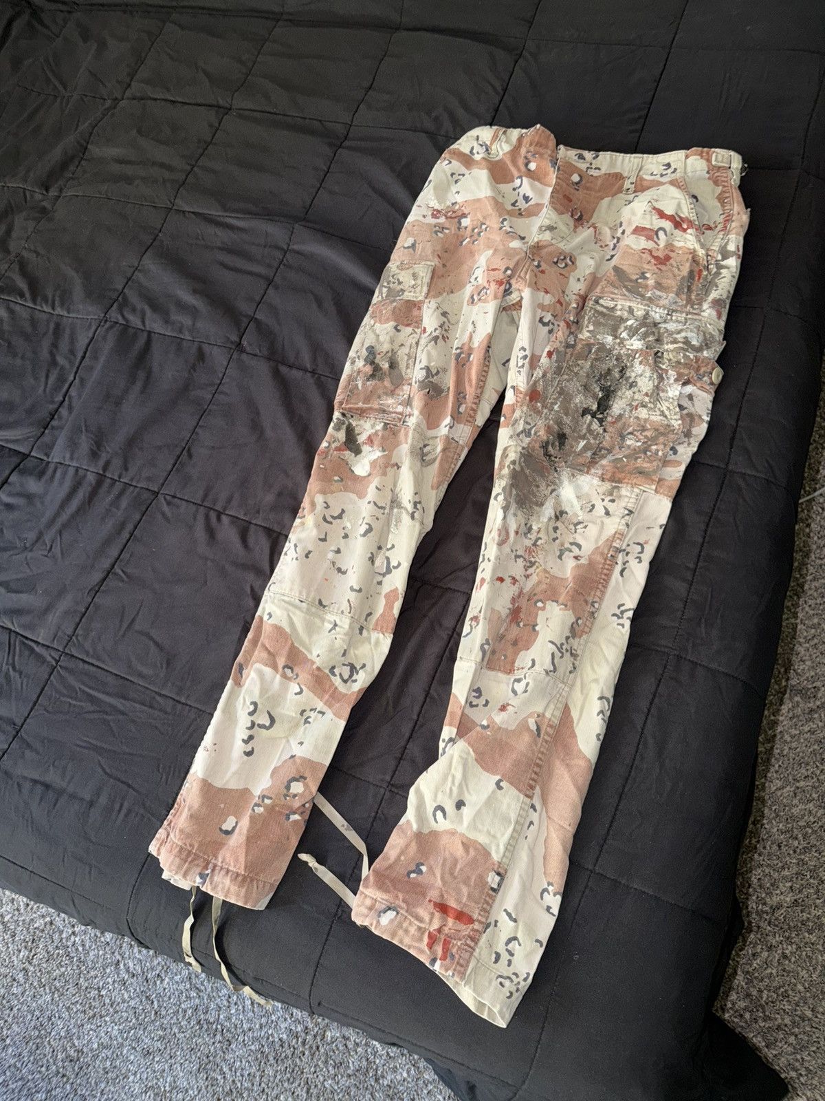 Other Brown Camo Paint Splatter Skate pants Size US 29 - 1 Thumbnail