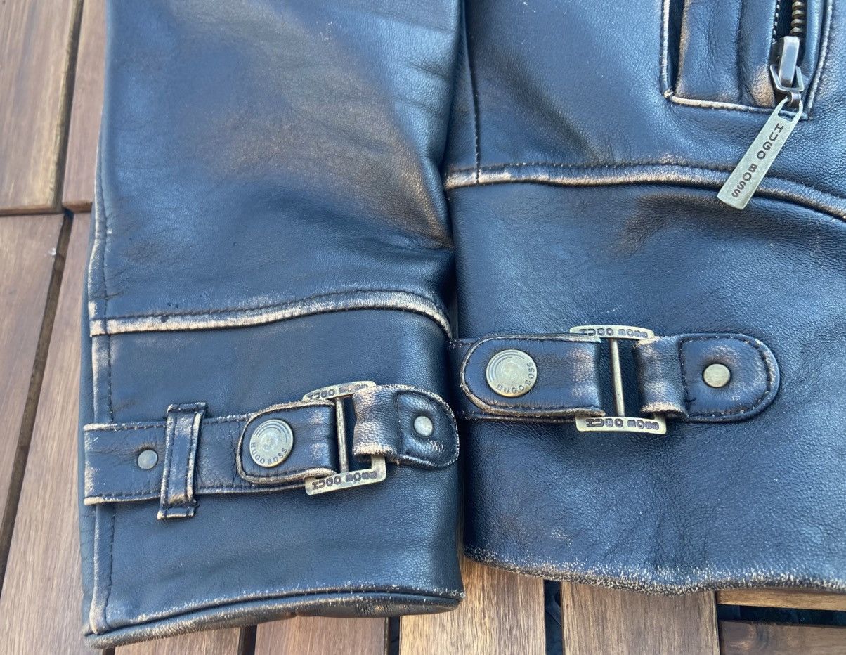 Hugo Boss 🟤Rare Vintage Hugo Boss Leather Jacket🟤 Size US S / EU 44-46 / 1 - 11 Thumbnail