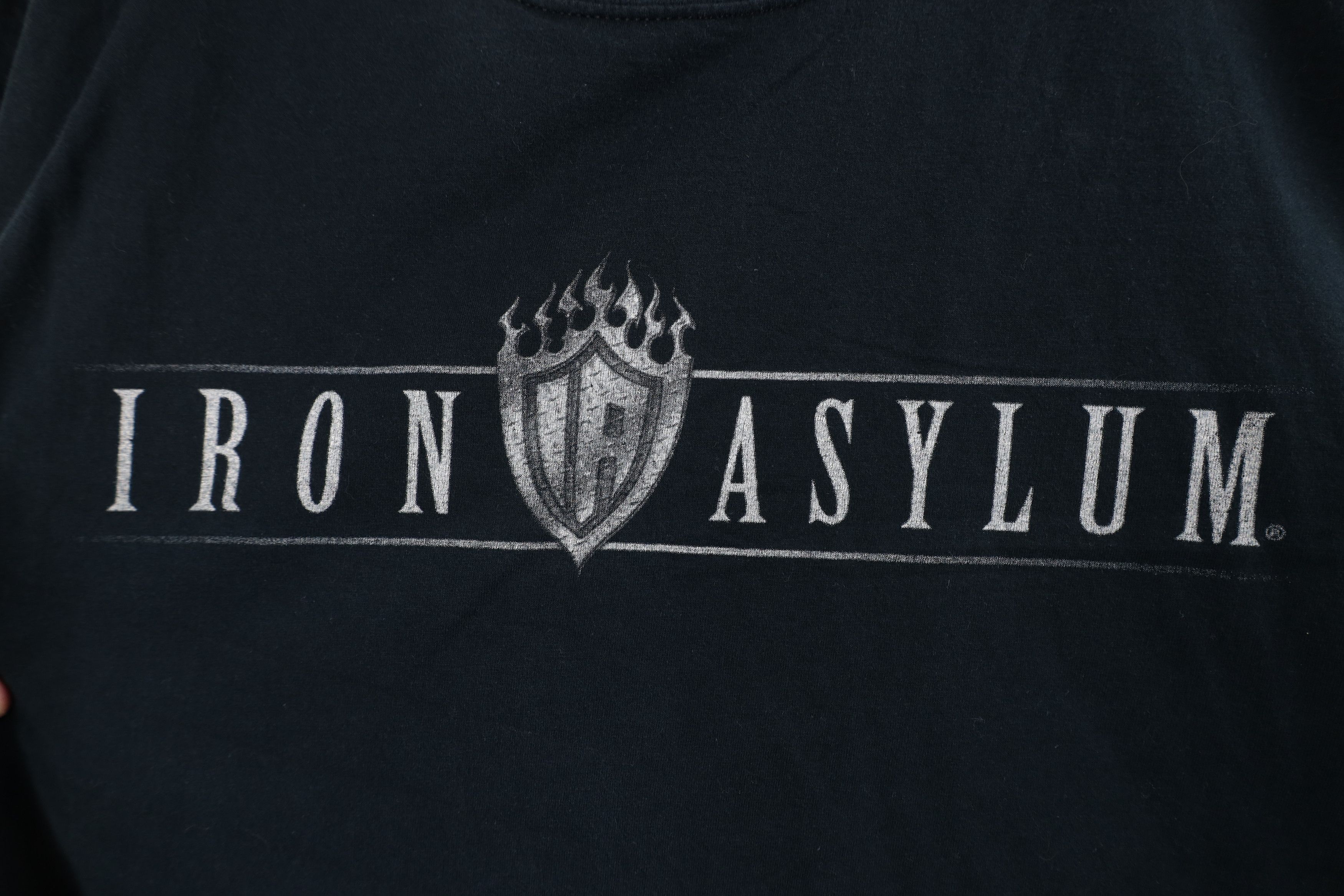 Vintage Vintage Y2K Streetwear Iron Asylum Bodybuilder Gym T-Shirt Size US XL / EU 56 / 4 - 4 Thumbnail