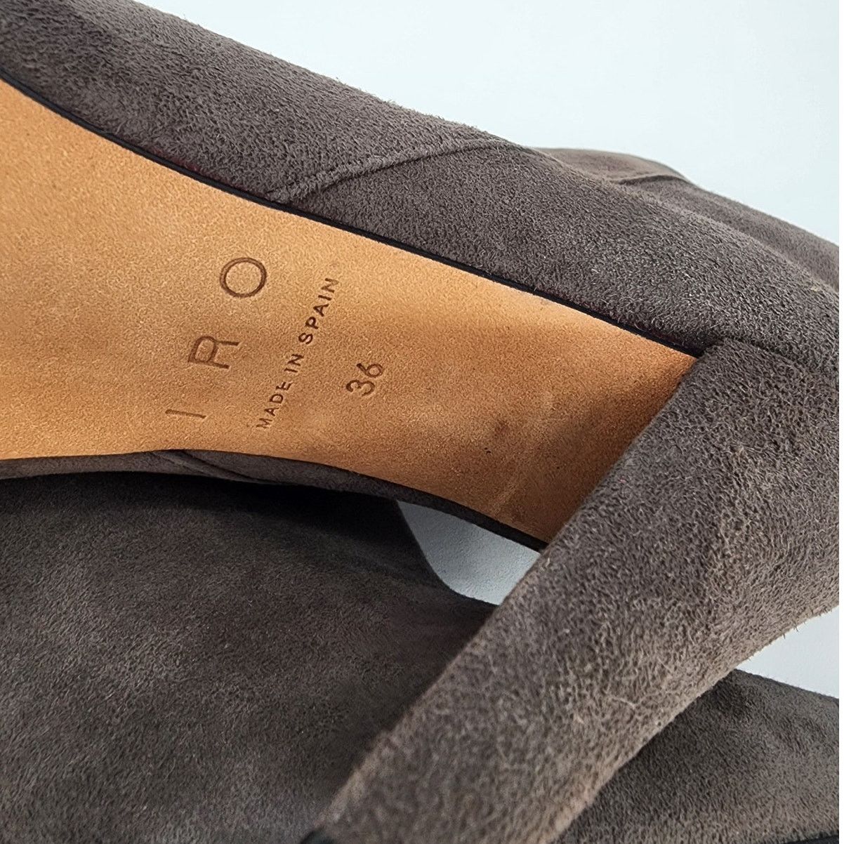 Iro IRO Gray Suede Pointy Toe High-Low Booties Size 36 (US 5.5) Size US 5.5 / IT 35.5 - 5 Thumbnail