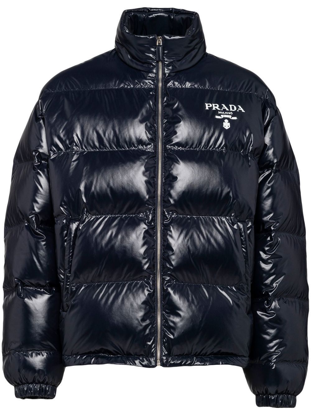 Prada logo-print puffer jacket Size US S / EU 44-46 / 1 - 1 Thumbnail