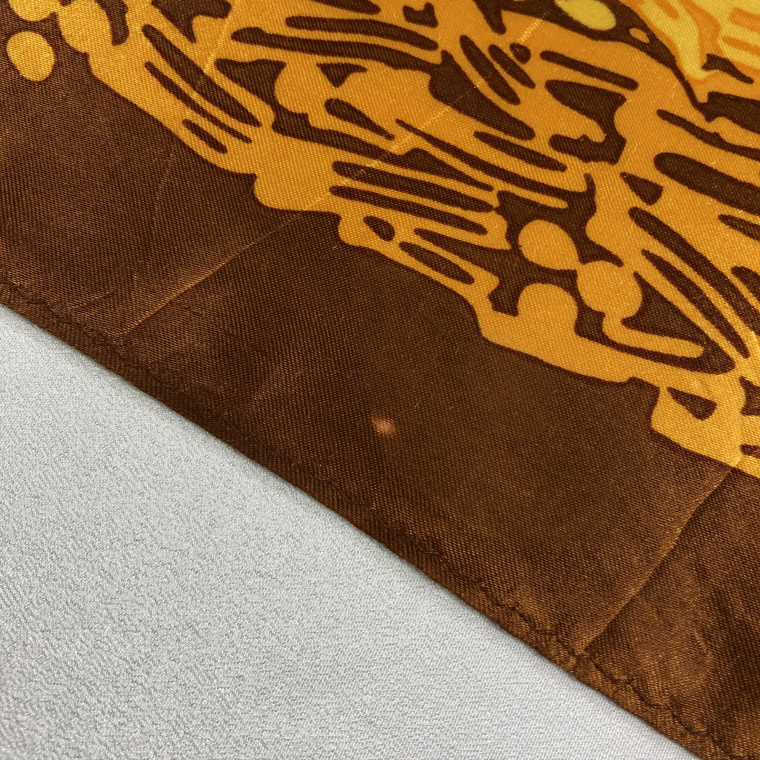 Vintage Vintage Sylvie Mallon Silk Scarf Size ONE SIZE - 7 Thumbnail