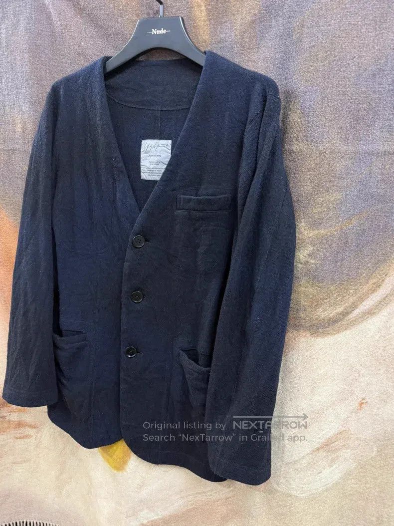 Yohji Yamamoto YOHJI YAMAMOTO Dyed Wool Cardigan Size US M / EU 48-50 / 2 - 2 Thumbnail