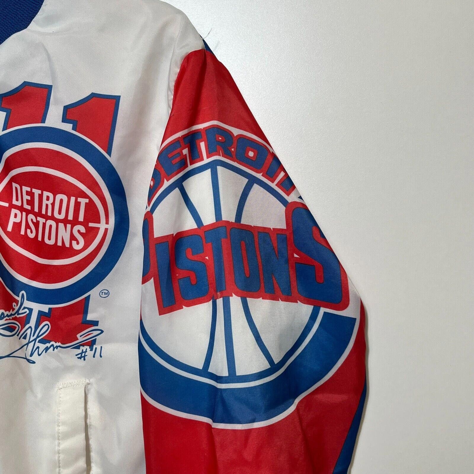 Chalk Line × Vintage Vintage 80s NBA Detroit Pistons Chalk Line Bomber Jacket S Size US S / EU 44-46 / 1 - 11 Thumbnail