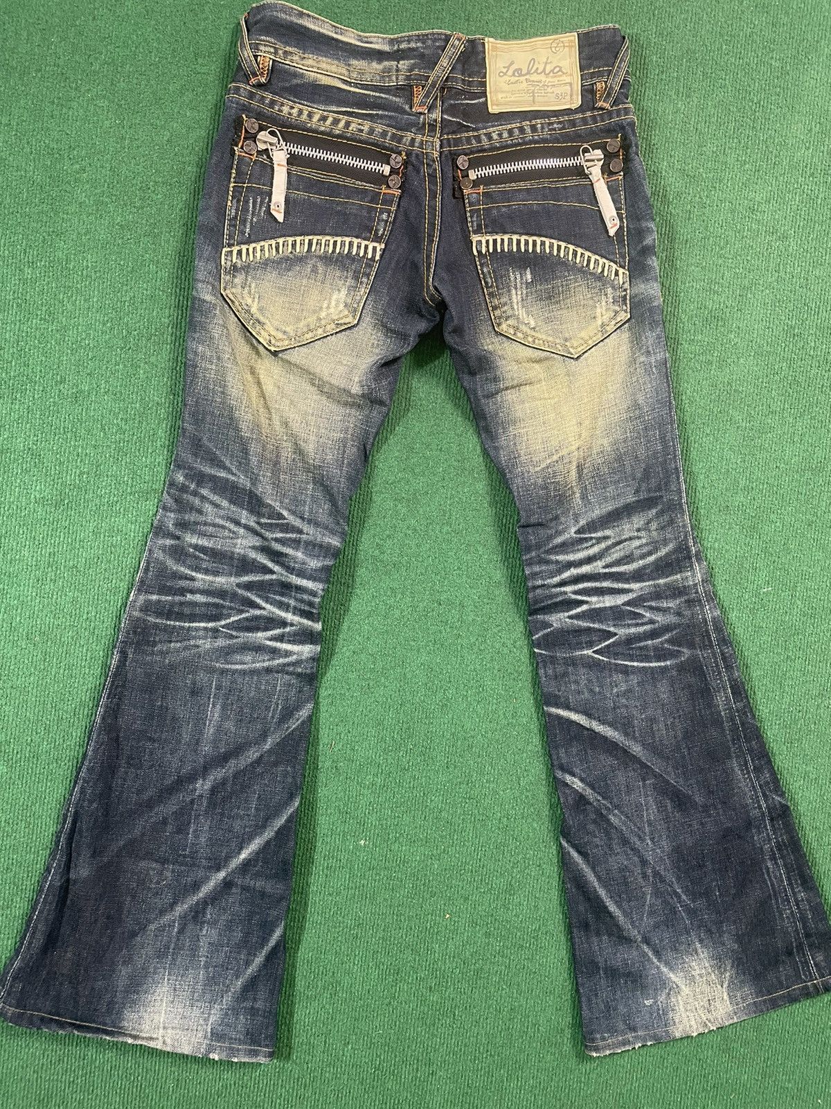 Japanese Brand Distressed Lolita Japanese Jeans Flair Cut Size US 30 / EU 46 - 3 Thumbnail