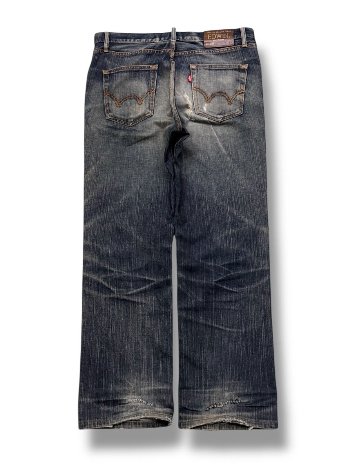Edwin Vintage Edwin 502 Made In Japan | Vintage Mud Wash Denim W35 Size US 35 - 3 Thumbnail