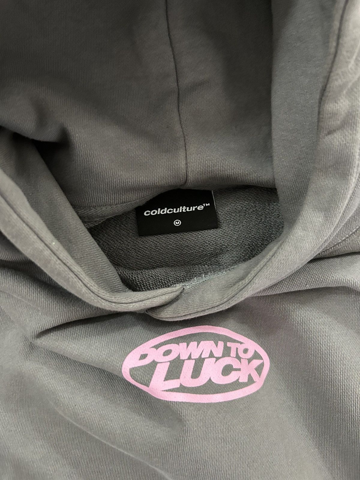 Designer × Vintage Cold Culture Down To Luck Hoodie Size US M / EU 48-50 / 2 - 3 Thumbnail