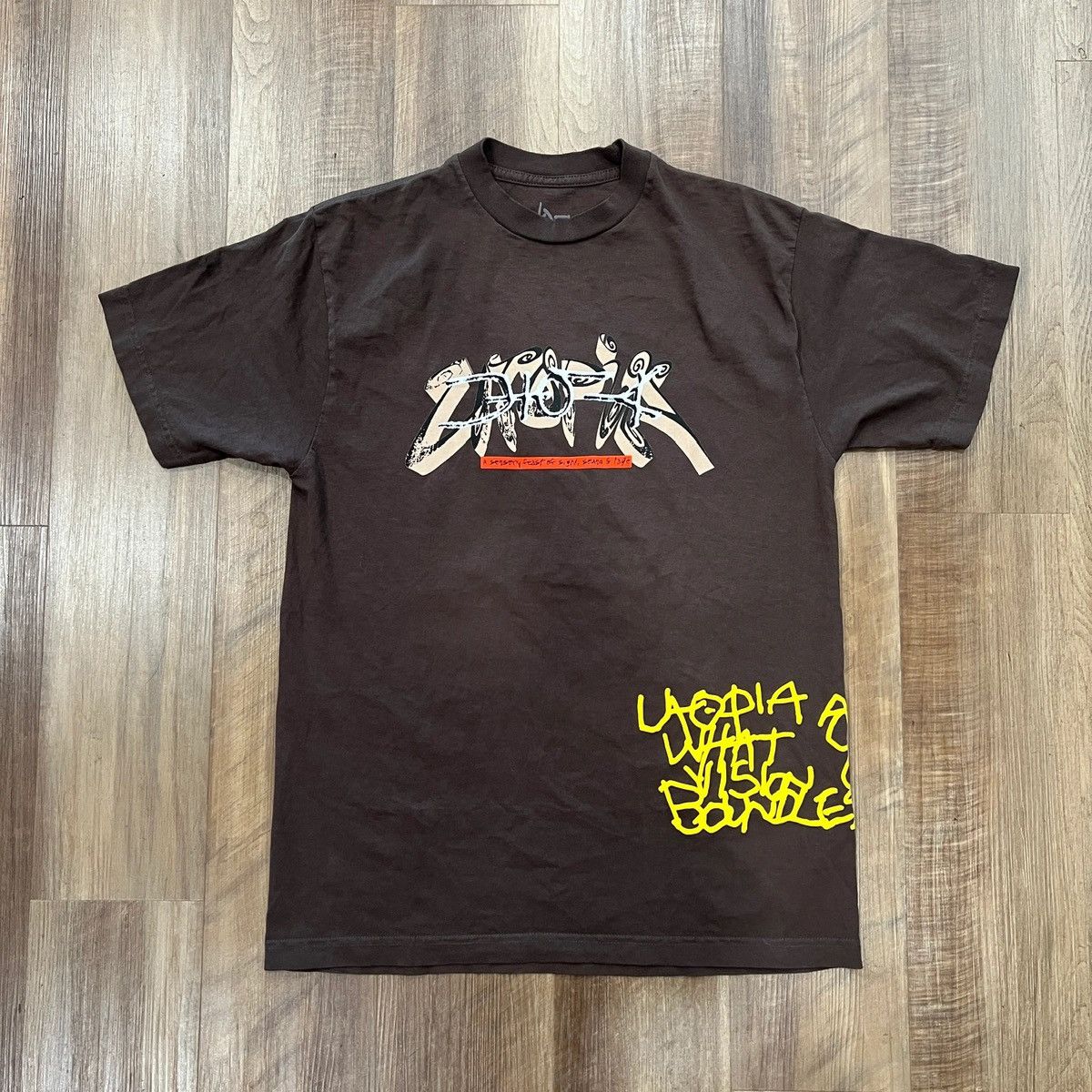 Supreme Cactus Jack by Travis Scott Utopia Tee I 'Brown' Size US M / EU 48-50 / 2 - 1 Thumbnail