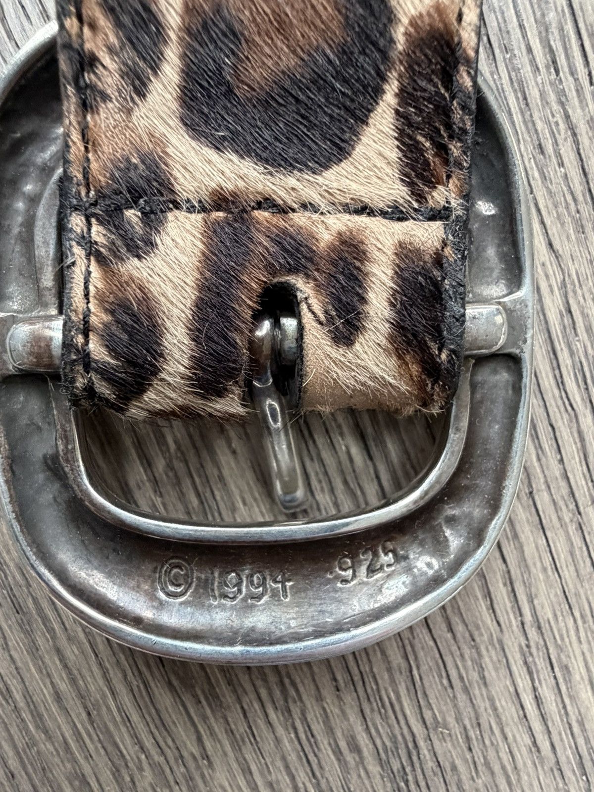 Chrome Hearts Chrome Hearts Cheetah Print Gunslinger Silver Belt Buckle Size 36 - 10 Thumbnail