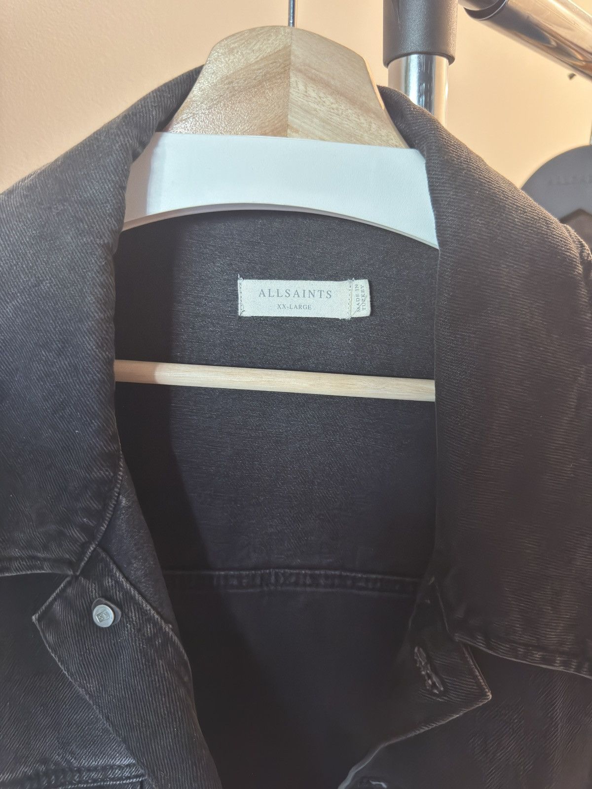 Allsaints AllSaints Oversized Denim Jacket Size US XXL / EU 58 / 5 - 2 Thumbnail