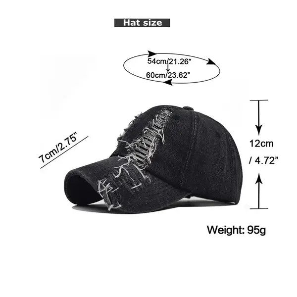 VIBE Ripped Vintage Cap Size ONE SIZE - 2 Thumbnail