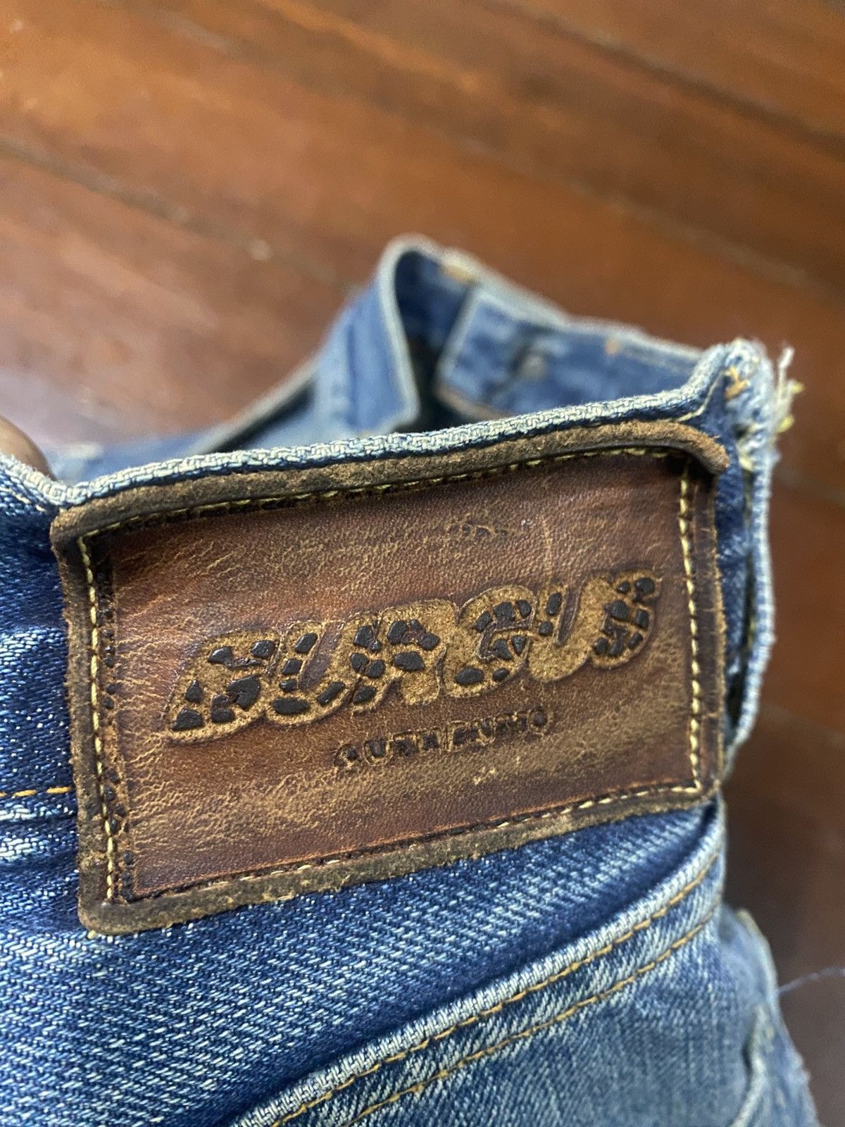 Burgus Plus Vintage Burgus Plus Hinoya Co Distressed mud wash Selvedge Size US 30 / EU 46 - 17 Thumbnail