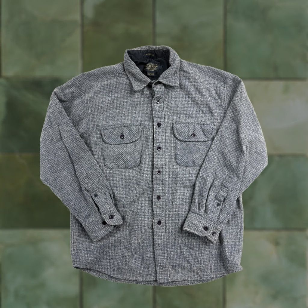 Pendleton Pendleton Maverick Shirt Mens L Gray Check Flannel Long Sleeve Button Up Size US L / EU 52-54 / 3 - 1 Thumbnail