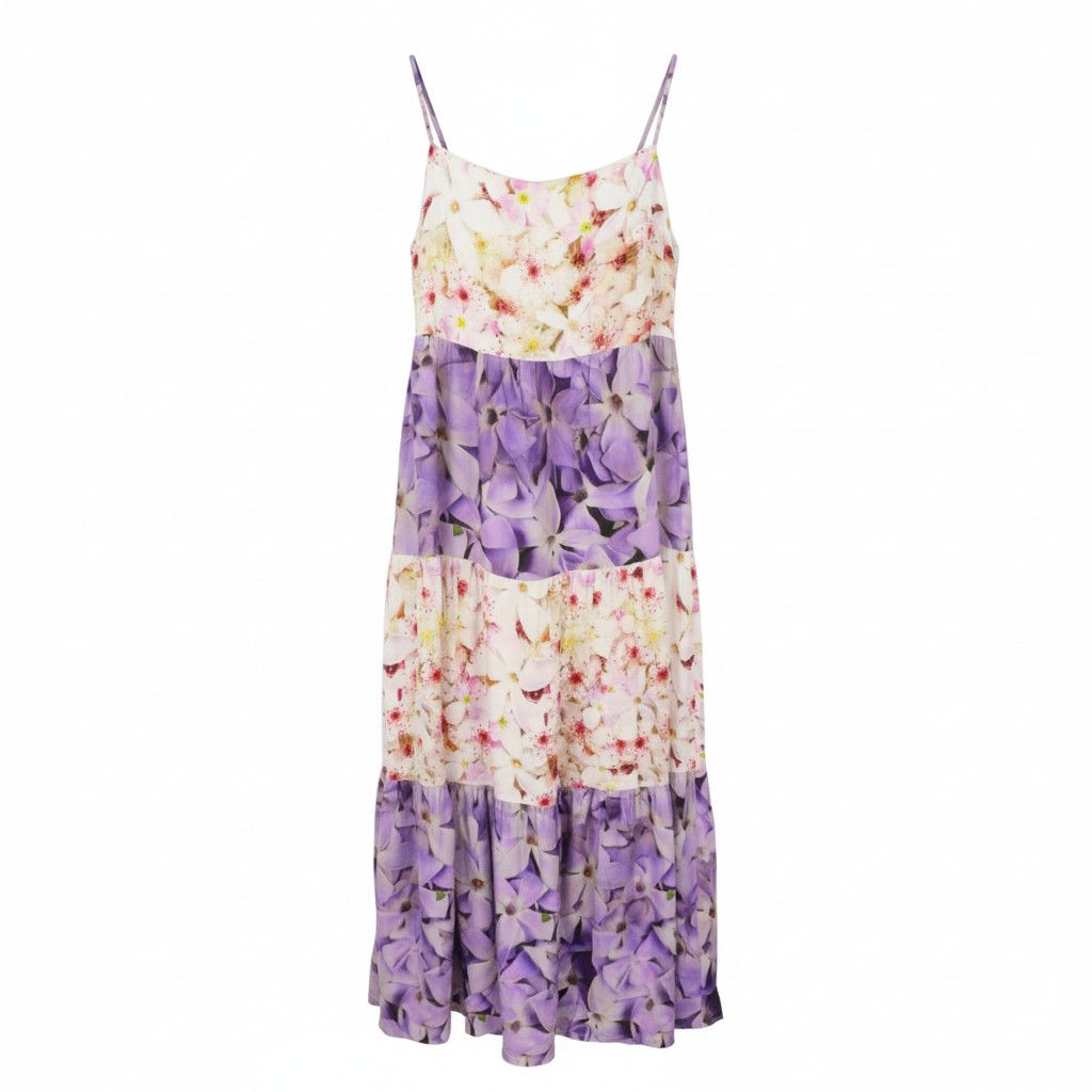 Desigual VEST ESTRELLA S Floral Sleeveless Midi Dress 89009 Size S / US 4 / IT 40 - 2 Thumbnail