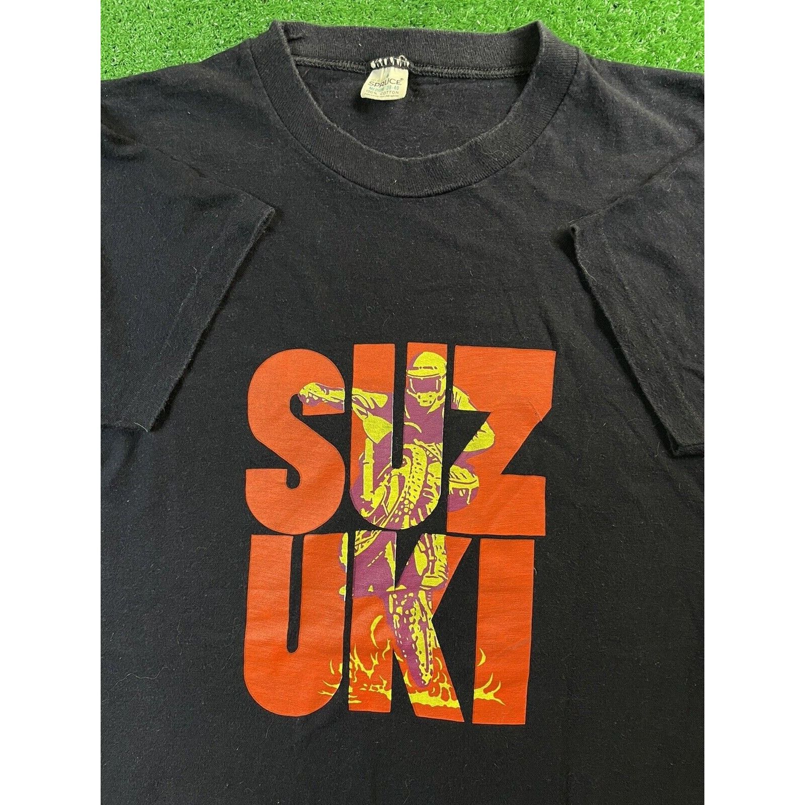 Vintage Vintage 60s Mayo Spruce Suzuki Black Small Cotton Shirt USA Size US S / EU 44-46 / 1 - 1 Thumbnail