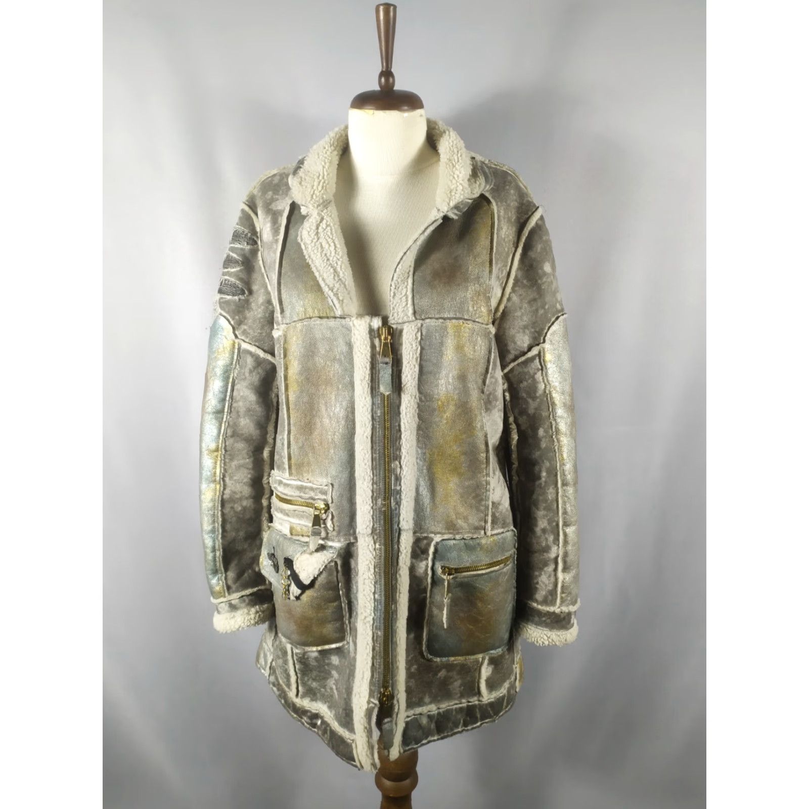 Vintage Elisa Cavaletti Daniela Dallavalle Coat Women Long Sleeve Gray Size L Overcoat Vintage No Size L / US 10 / IT 46 - 2 Thumbnail