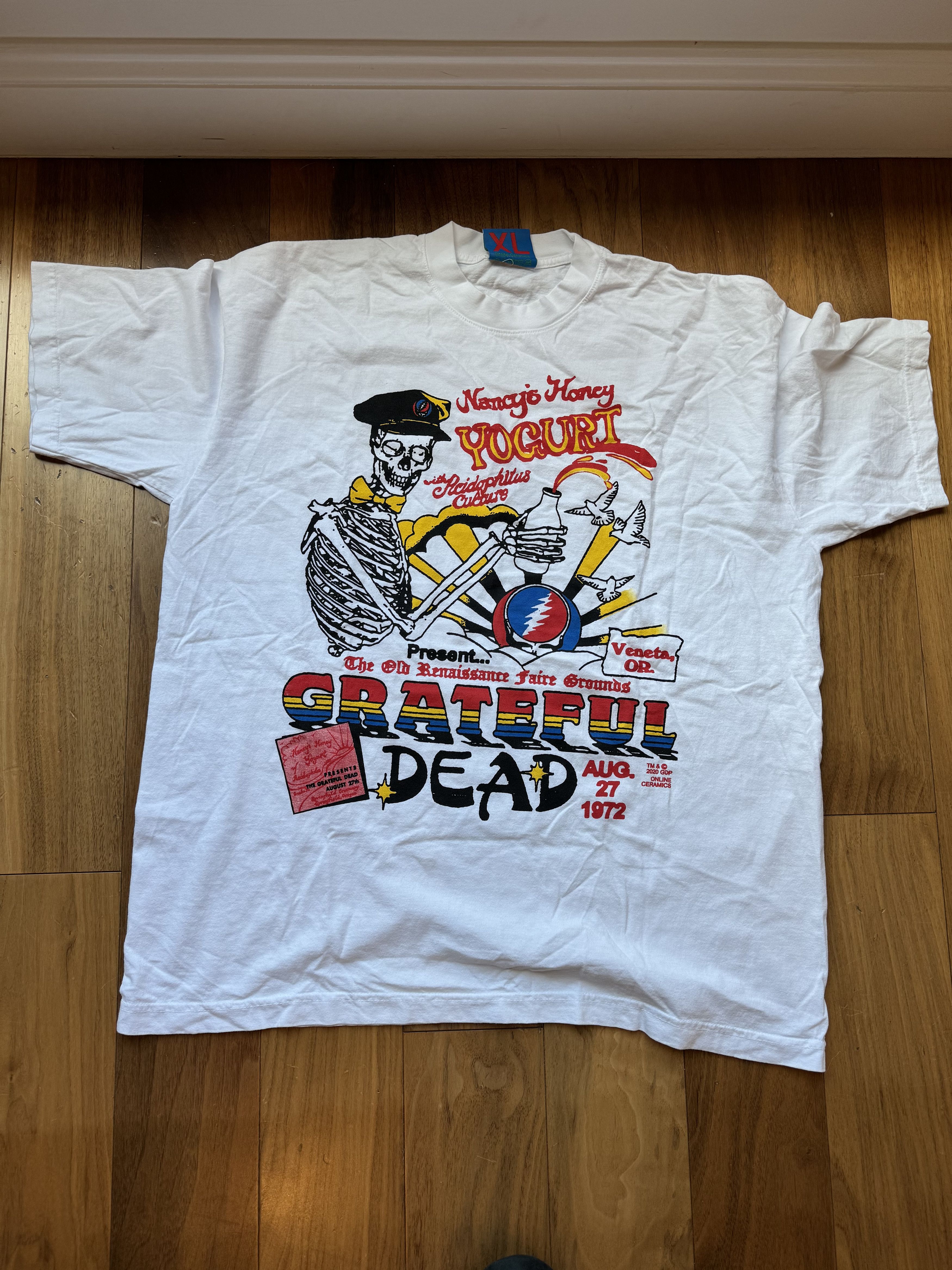 Online Ceramics Online Ceramics Grateful Dead Nancy's Honey Yogurt T-shirt Size US XL / EU 56 / 4 - 1 Thumbnail