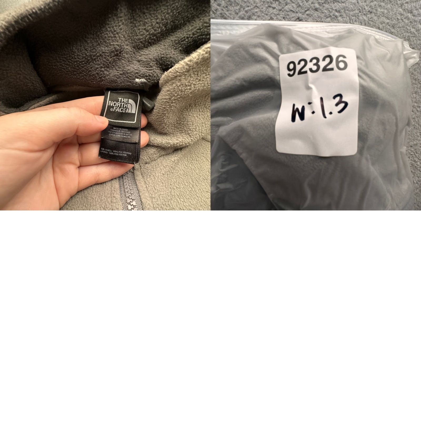 The North Face The North Face Fleece Full Zip Jacket Gray Mens L Long Sleeve Logo Zip Pocket Size US L / EU 52-54 / 3 - 8 Thumbnail