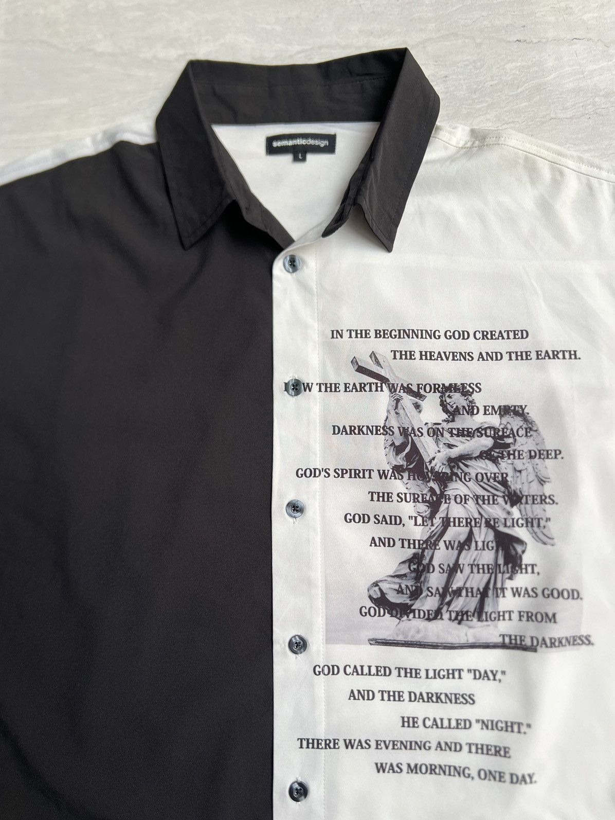 semanticdesign Semantic Design Cross Jesus Shirt Size US L / EU 52-54 / 3 - 3 Thumbnail
