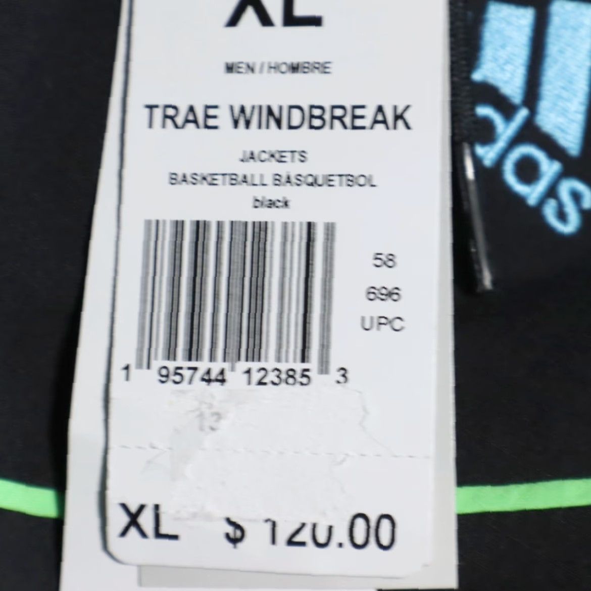 Adidas Adidas Trae Young Windbreaker Solid Jacket Black XL Men’s Size US XL / EU 56 / 4 - 6 Thumbnail