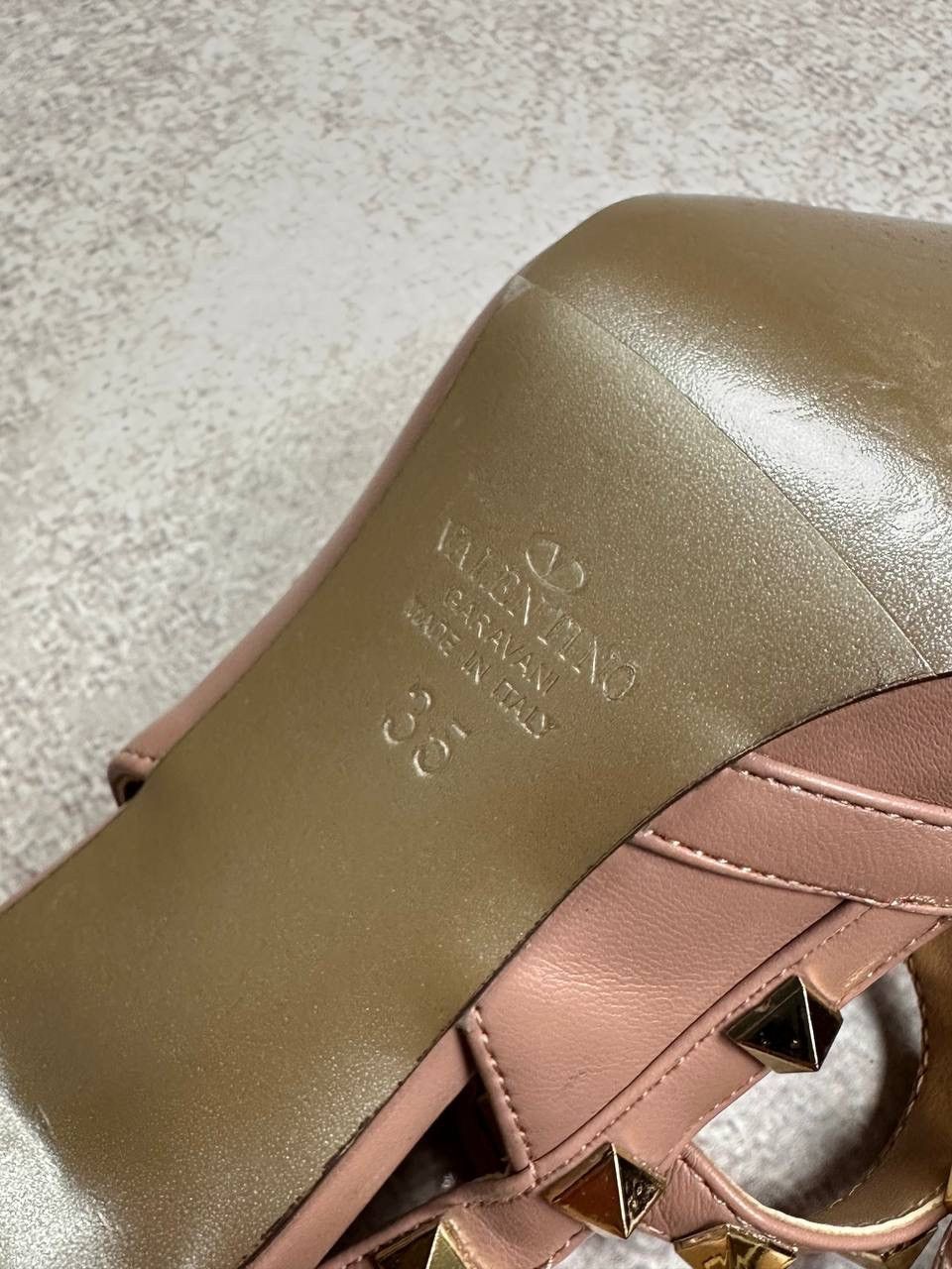 Valentino Valentino Garavagi Rockstud Ankle Strap Pump Heels 100mm Size US 5 / IT 35 - 9 Thumbnail