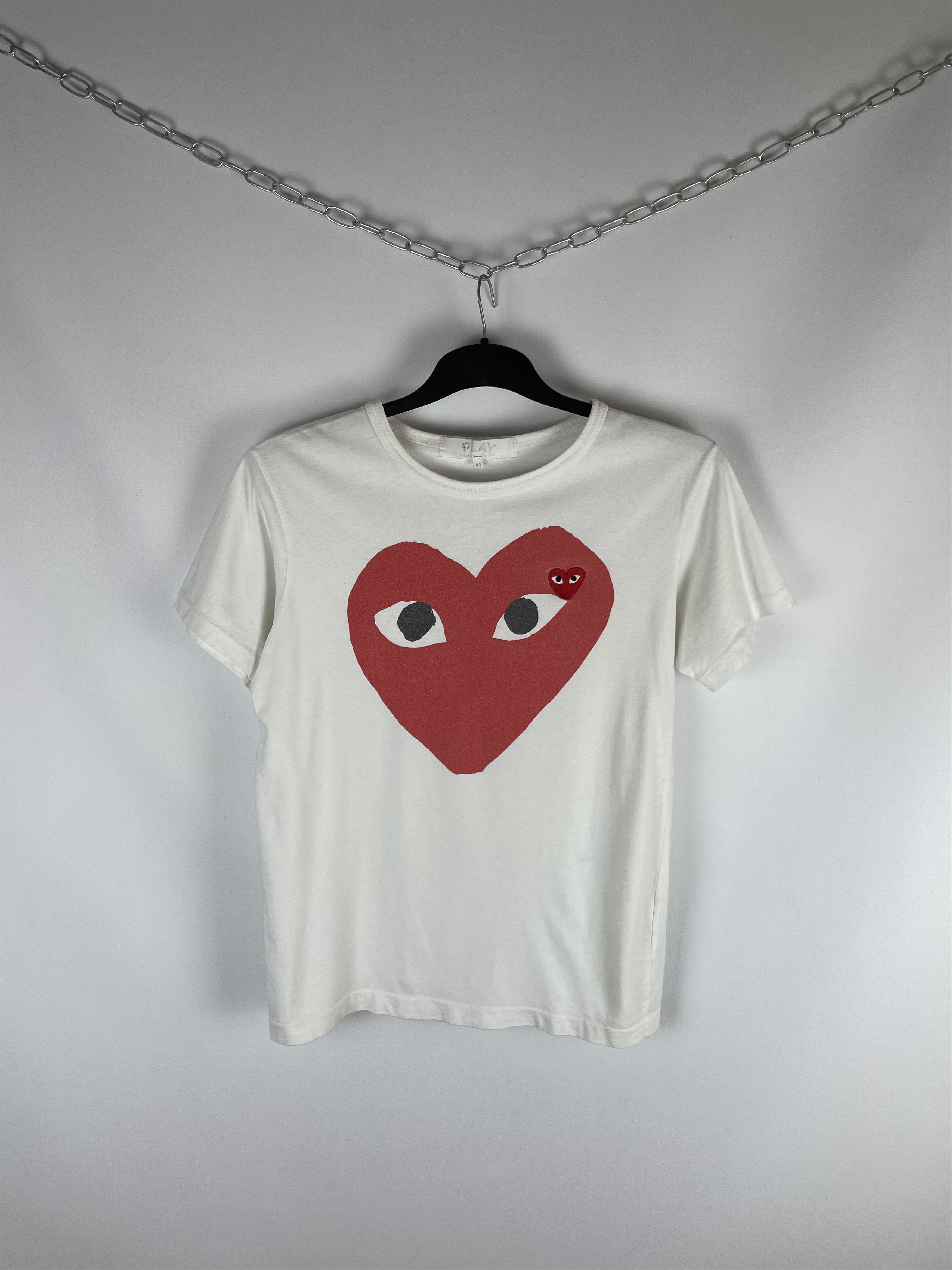 Comme des Garcons Play Comme des Garçons tee logo hearts Size US M / EU 48-50 / 2 - 1 Thumbnail