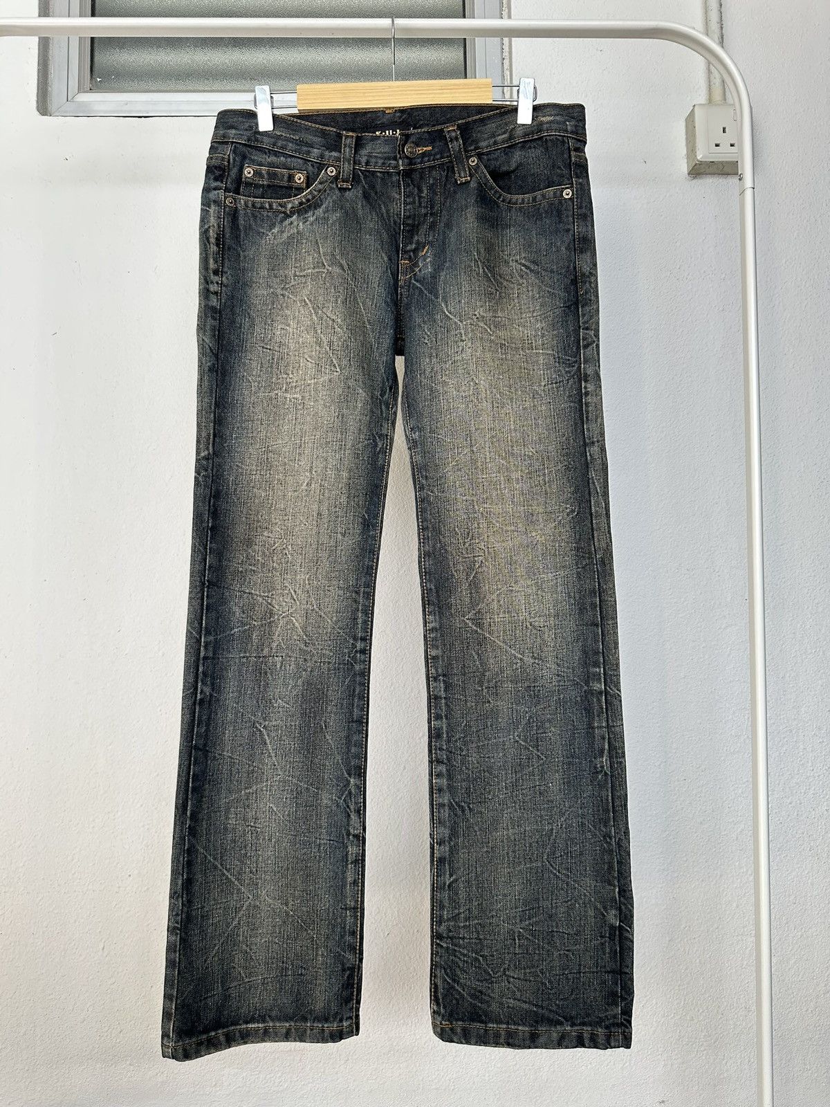 Japanese Brand 🔥Jrock / Vkei🔥 - K.U.I Co. Ltd mudmax denim jeans Size US 35 - 11 Thumbnail