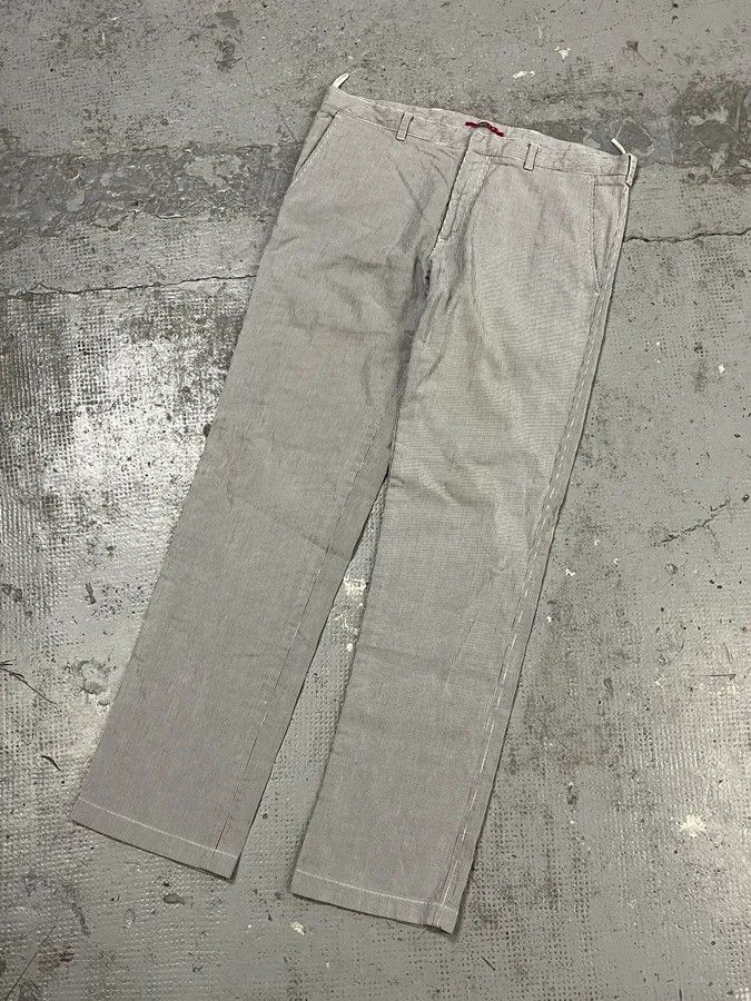 Prada SS2006 Prada Grey/White Striped Chinos Cotton Minimalist Size 52 Size US 32 / EU 48 - 6 Thumbnail