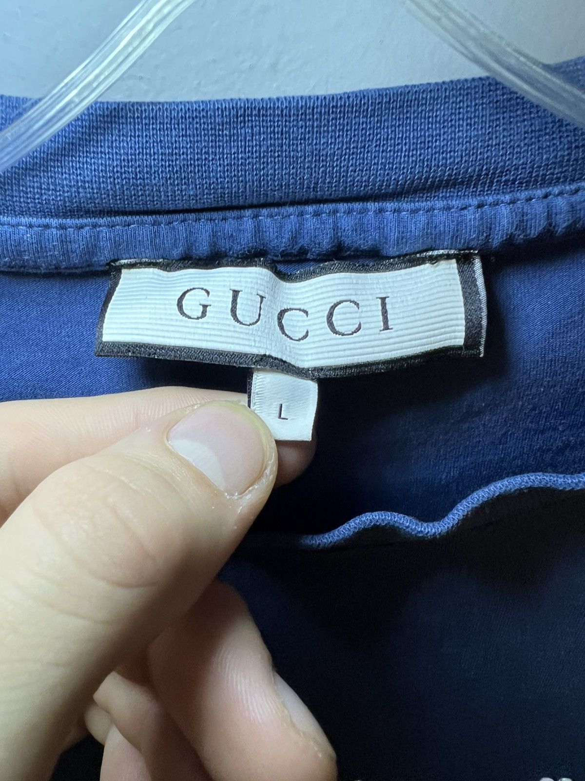 Gucci Gucci Pearl stud logo t-shirt Size US L / EU 52-54 / 3 - 4 Thumbnail