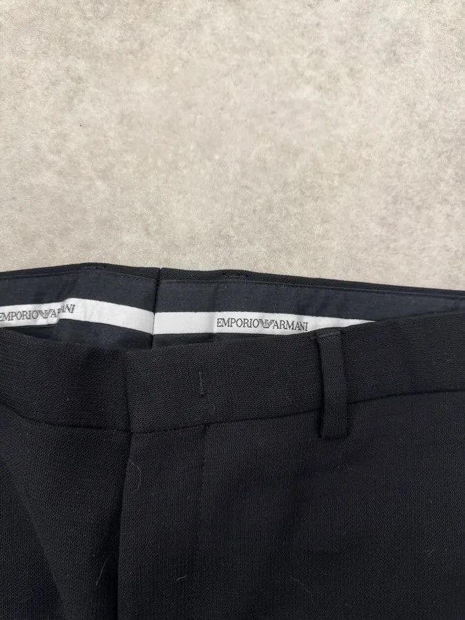 Emporio Armani 1990s Emporio Armani Black Classy Wool Tailored Pants Size US 32 / EU 48 - 2 Thumbnail
