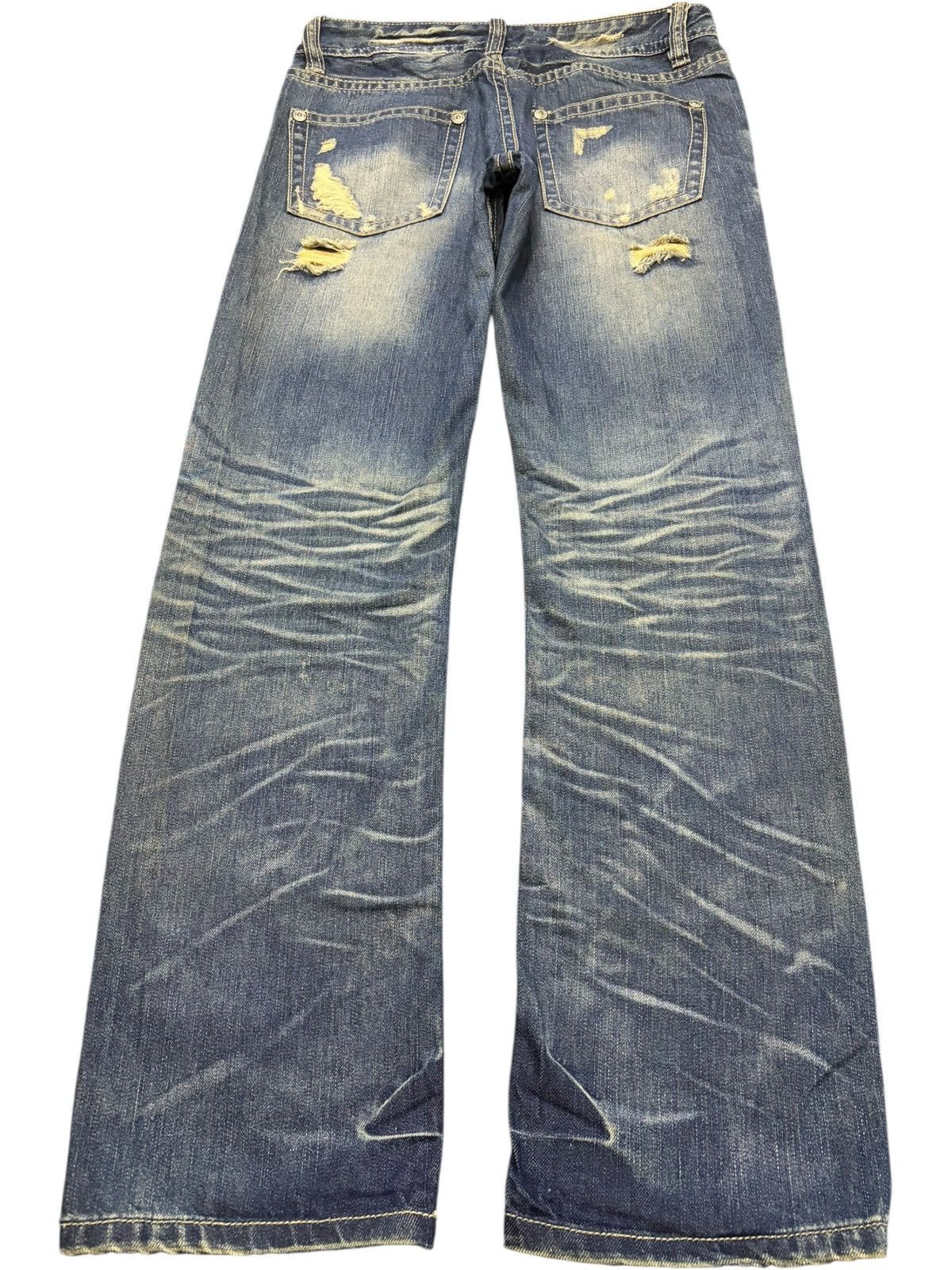 Ksubi Vintage Japanese Brand Rusty Mud Wash Distressed Jeans Size 29" - 2 Thumbnail