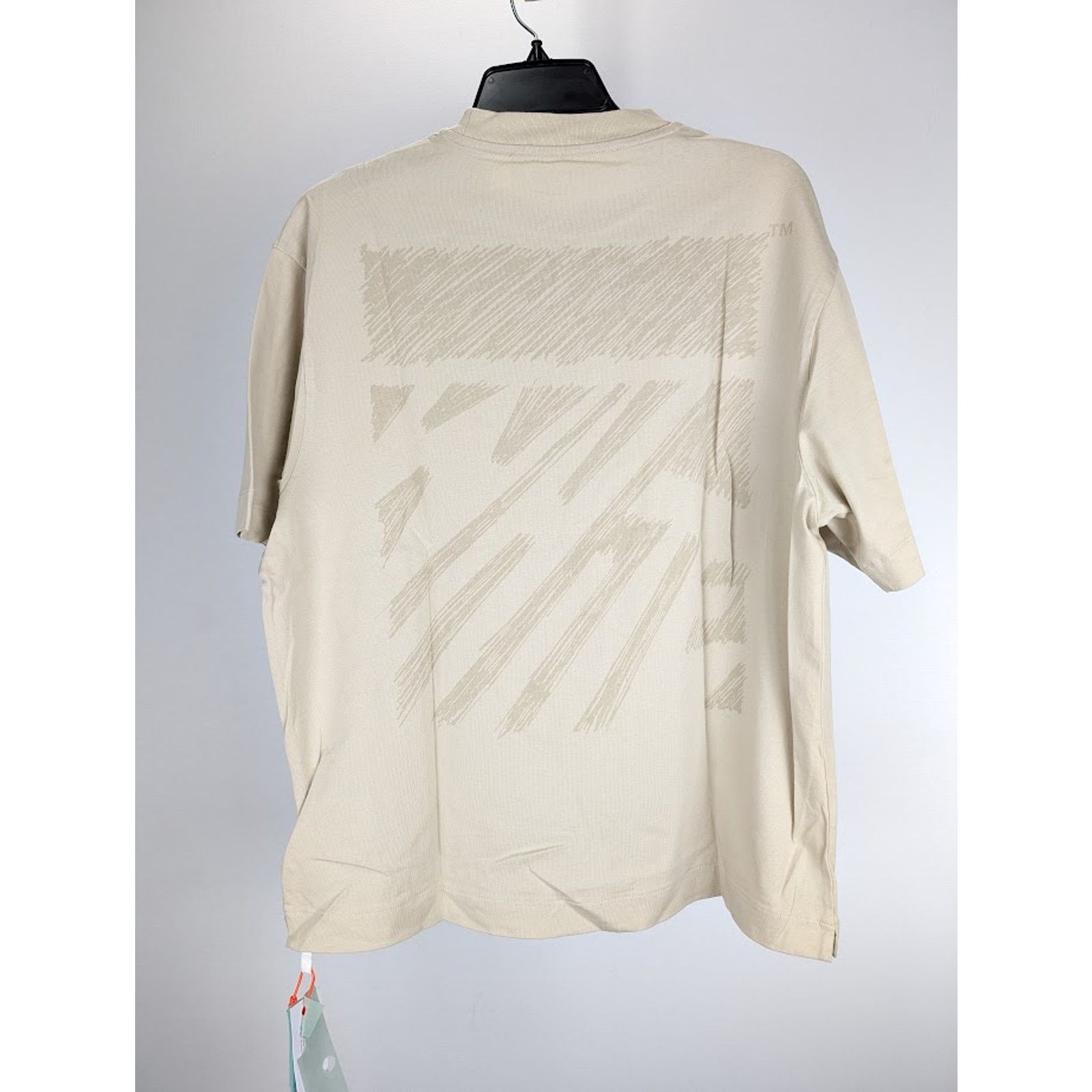 Off-White o1rshd1 Scribble Carry Over Skate T-Shirt in Ivory/Beige Size US XXL / EU 58 / 5 - 11 Thumbnail