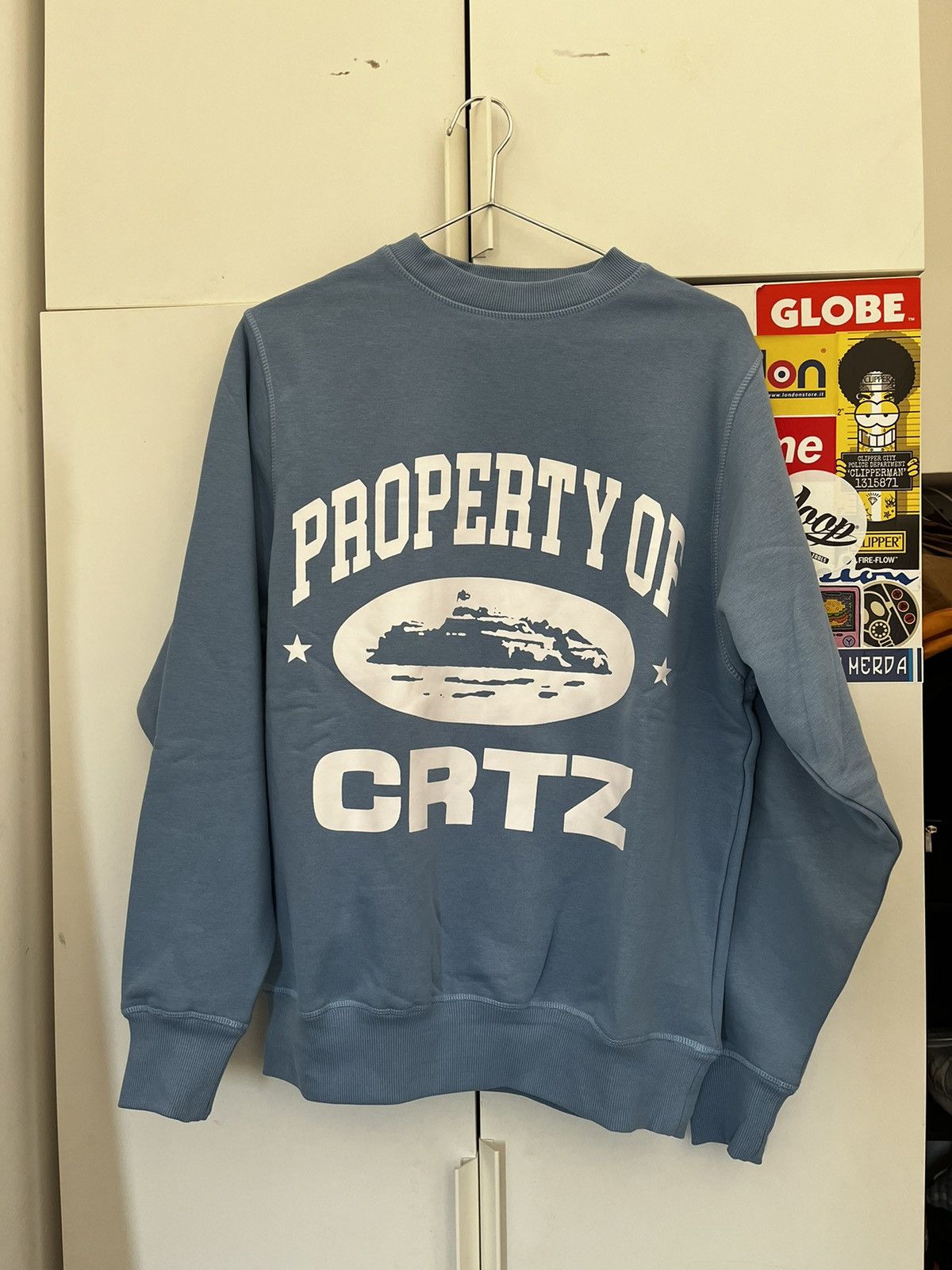 image of Corteiz P.o.c Sweatshirt in Blue, Men's (Size Small)