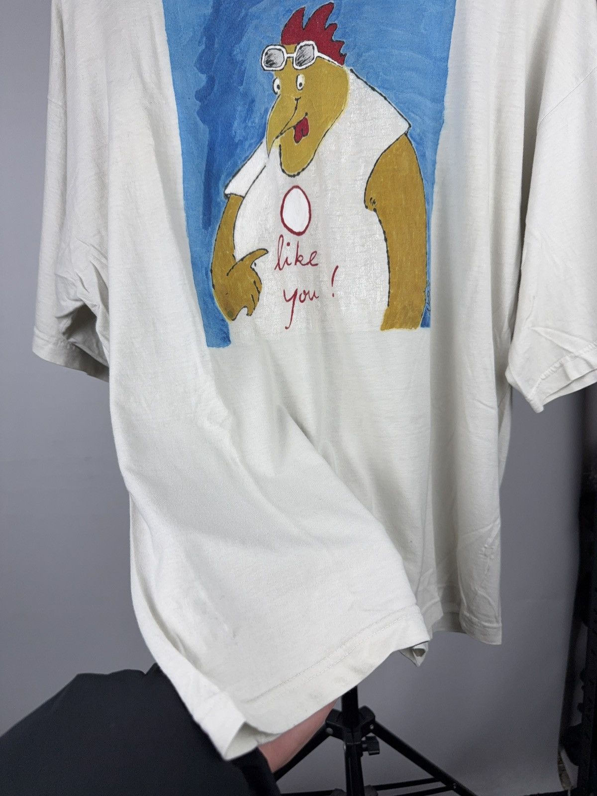 Vintage Retro 1993 Hand Painted Art T-Shirt Naive Outsider Graphic Size US L / EU 52-54 / 3 - 8 Thumbnail