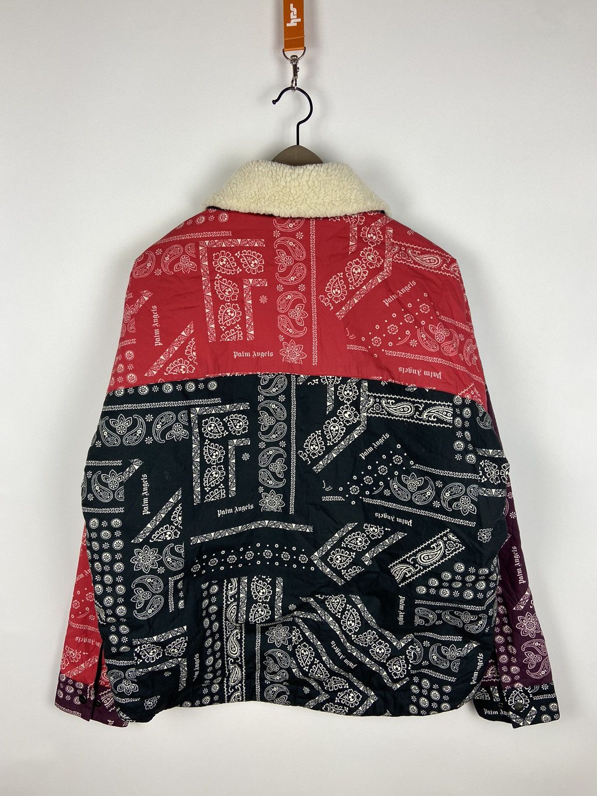 Palm Angels PALM ANGELS BUTTON UP BANDANA SHERPA BOMBER JACKET RARE Sz46 Size US S / EU 44-46 / 1 - 2 Thumbnail