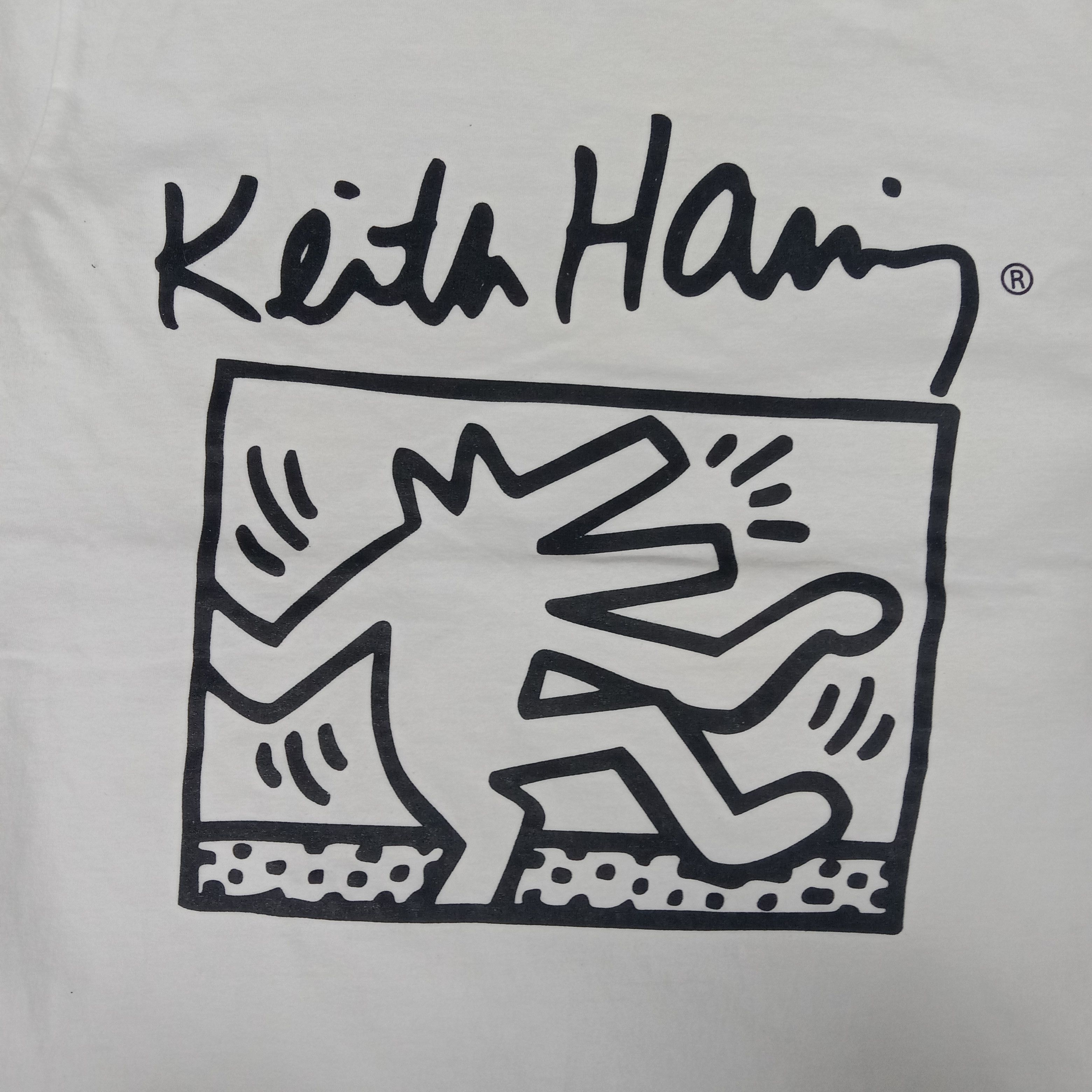 Keith Haring × Vintage Keith Haring American Pop Art Design Tshirt Size US M / EU 48-50 / 2 - 2 Thumbnail