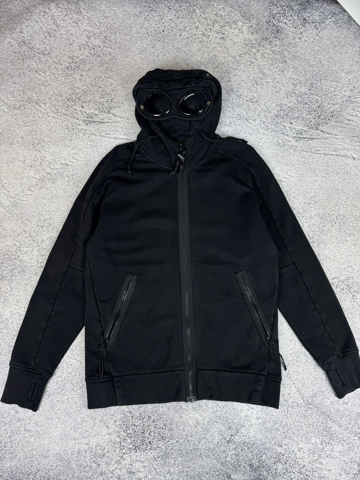 C.P. Company Goggle Hoodie Black Zip Techwear Sweatshirt