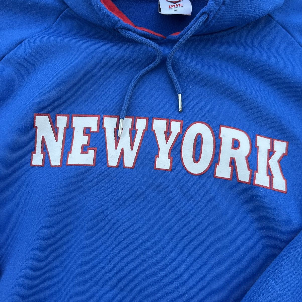 Other × Vintage Vintage New York Yankees Faded Black Navy Tint Boxy Hoodie Size US XL / EU 56 / 4 - 5 Thumbnail